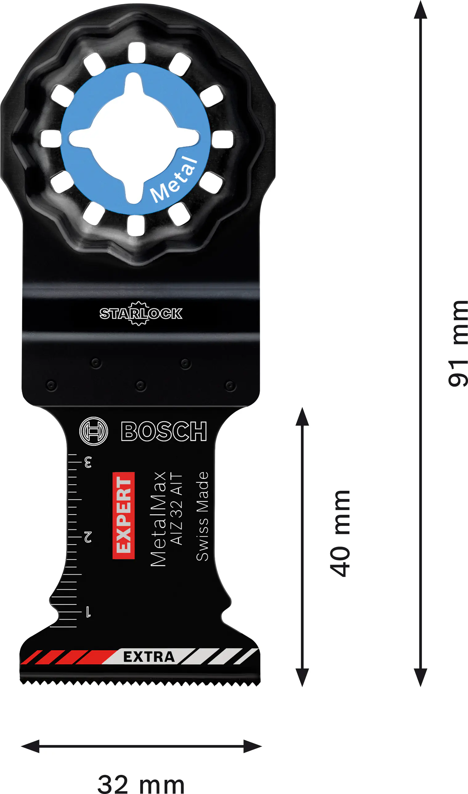 Bosch EXPERT MetalMax AIZ 32 AIT Blatt für Multifunktionswerkzeuge 40 x 32 mm