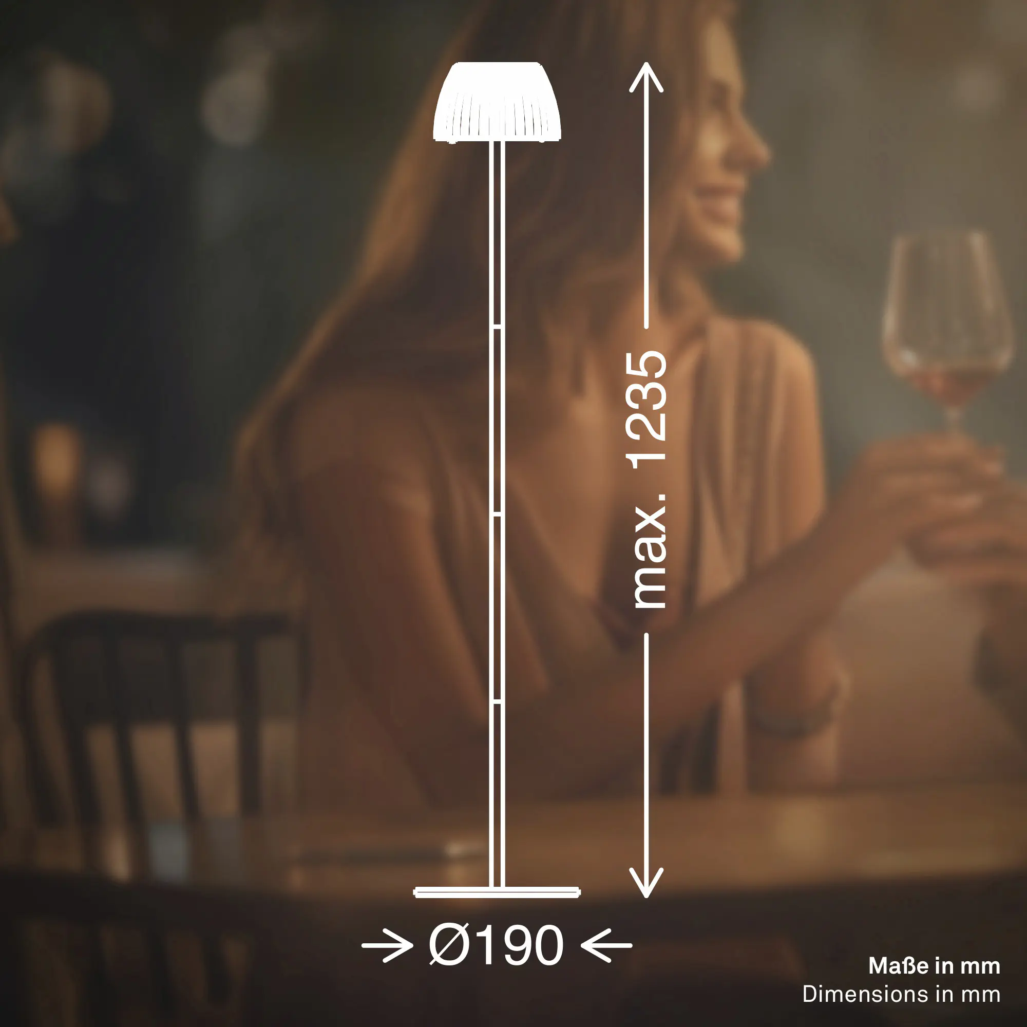 Briloner LED-Stehleuchte Riffle mit Akku anthrazit dimmbar