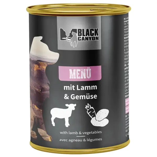 Black Canyon Hundenassfutter Adult Menü getreidefrei 410 g Lamm