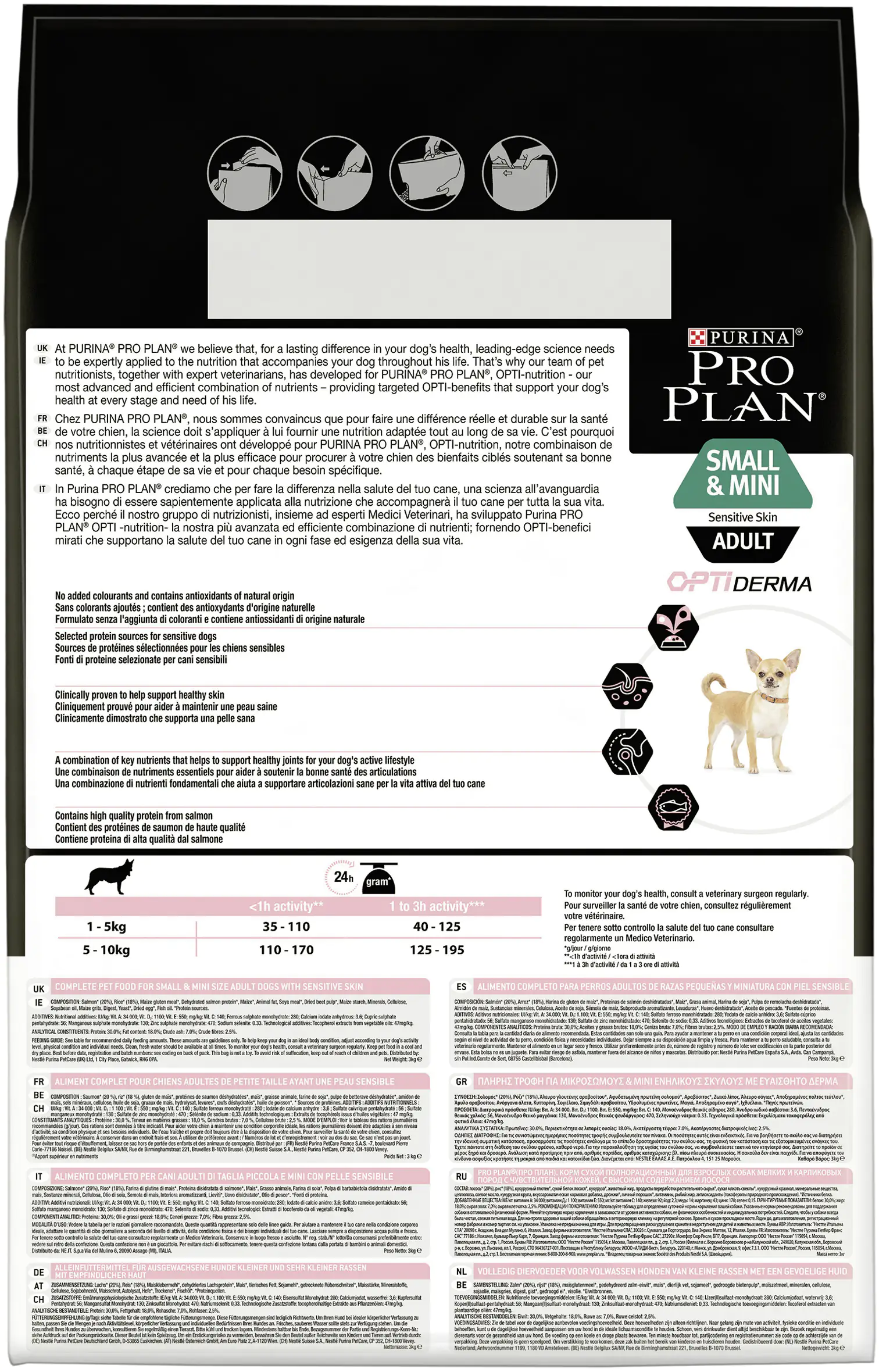 Purina Pro Hundetrockenfutter Adult Mini 3 kg Lachs & Reis