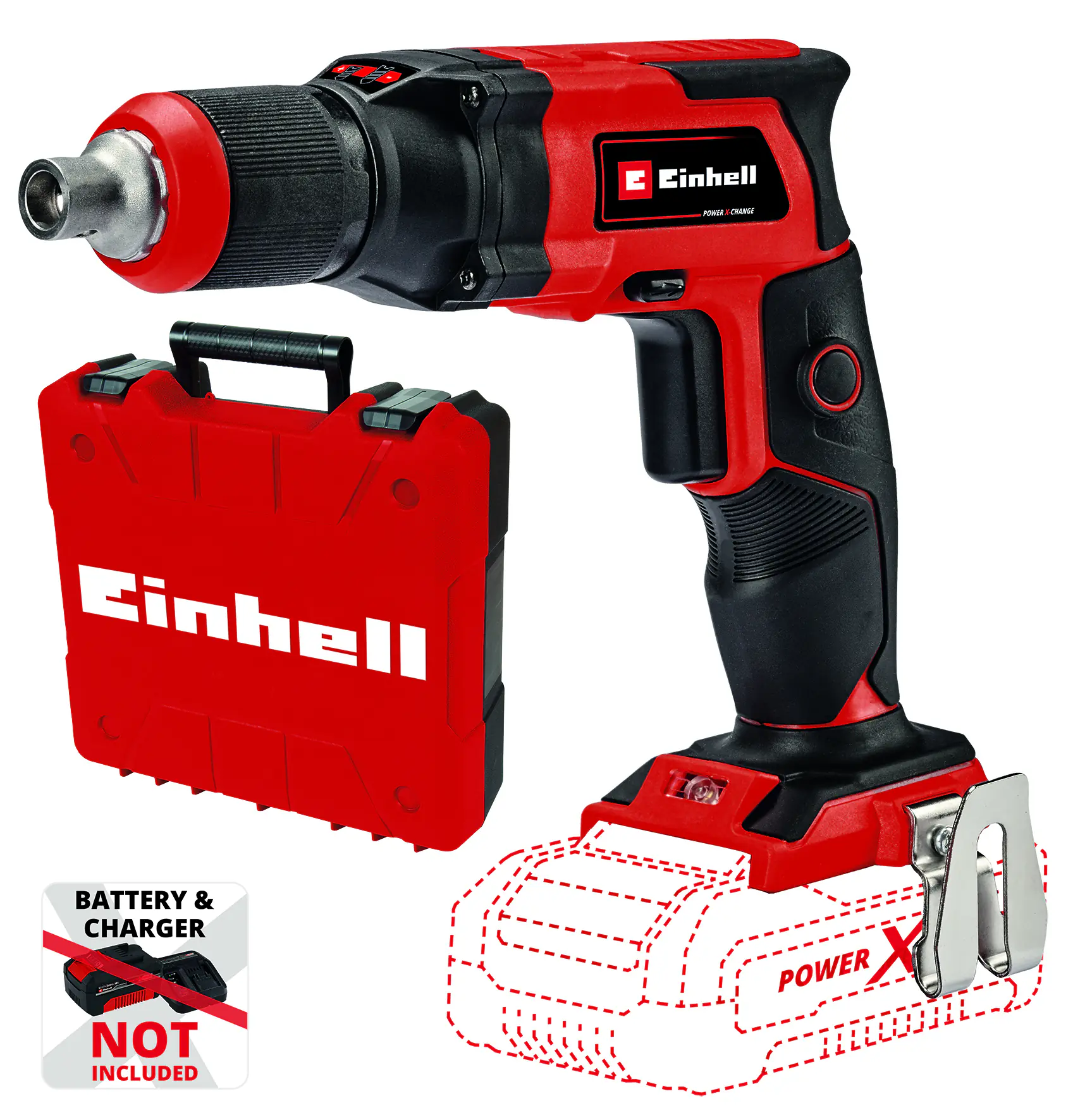 Einhell Akku-Trockenbauschrauber TE-DY 18 Li Solo 18 V
