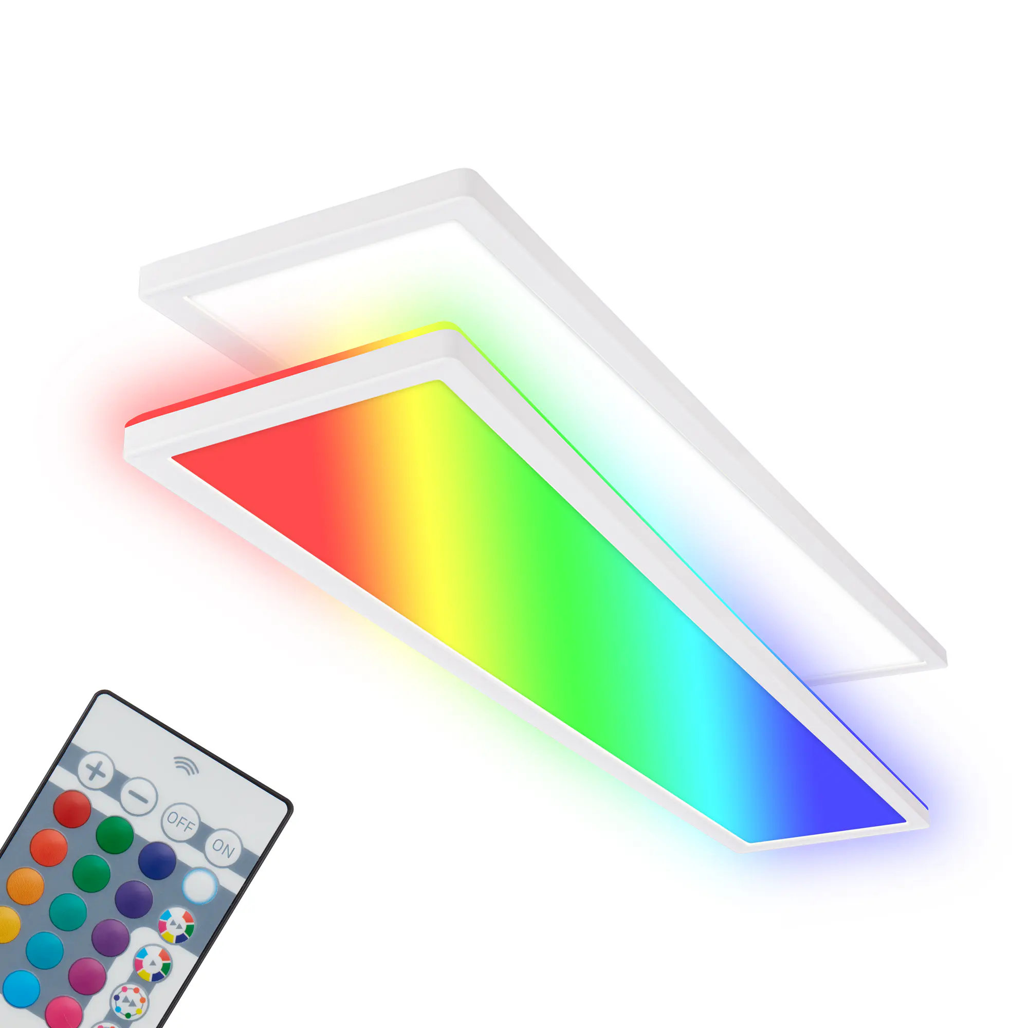 Briloner LED Panel Tava 36W weiß 98x20x3 cm dimmbar RGB