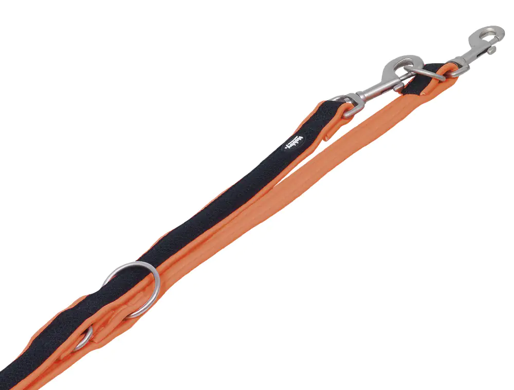 Nobby Hundeleine Führleine Mesh Preno 2 m x 1,5 - 2 cm neonorange