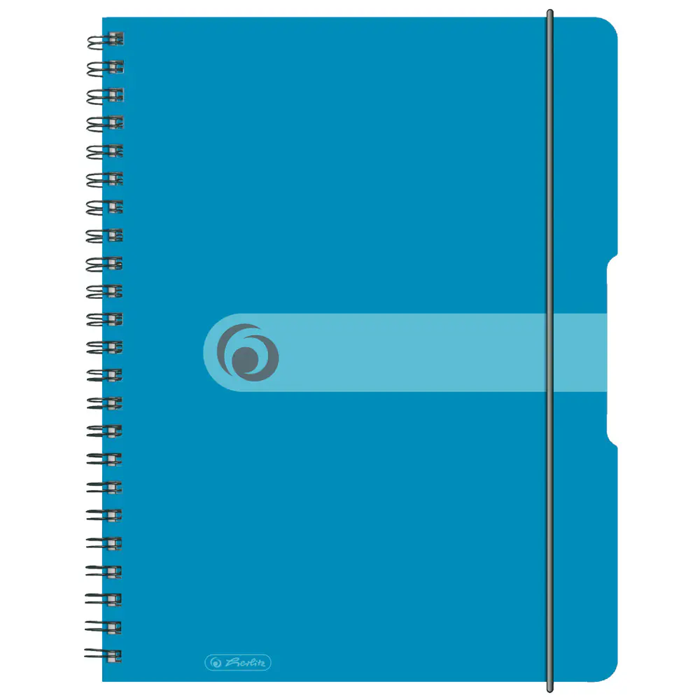 herlitz Spiralblock to go A4 80 Blatt blau Sonderlineatur kariert