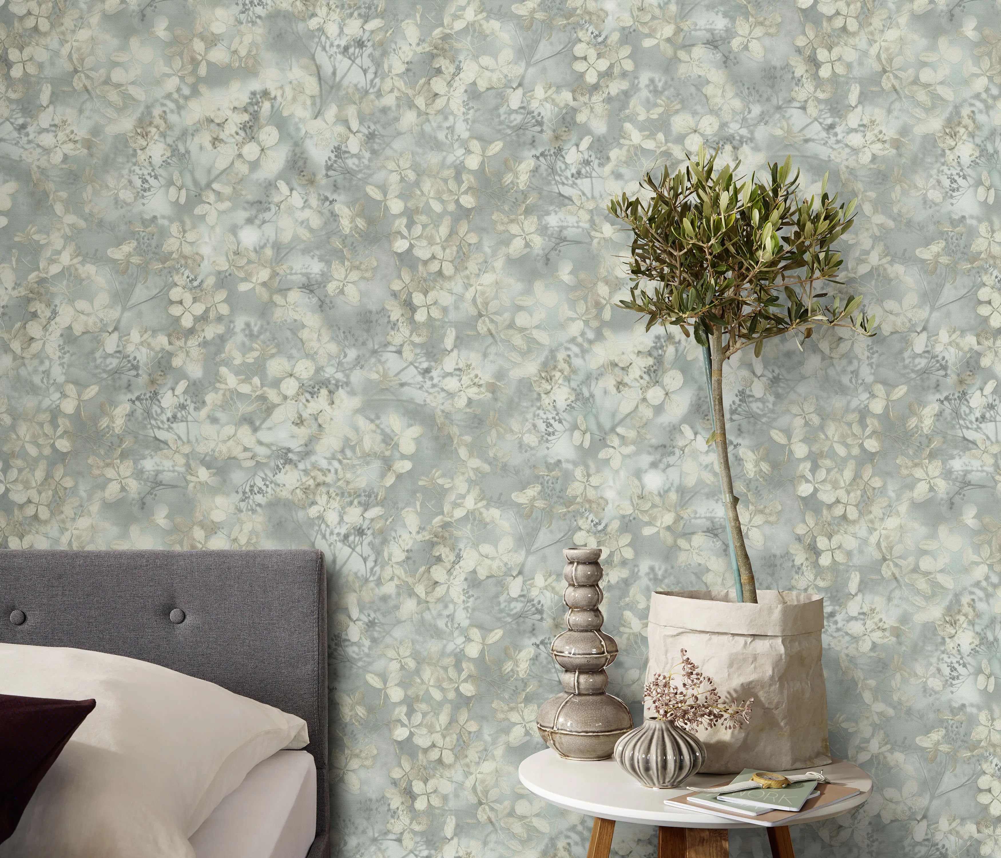 Erismann Vliestapete Purity Floral grün 10,05 x 0,53 m