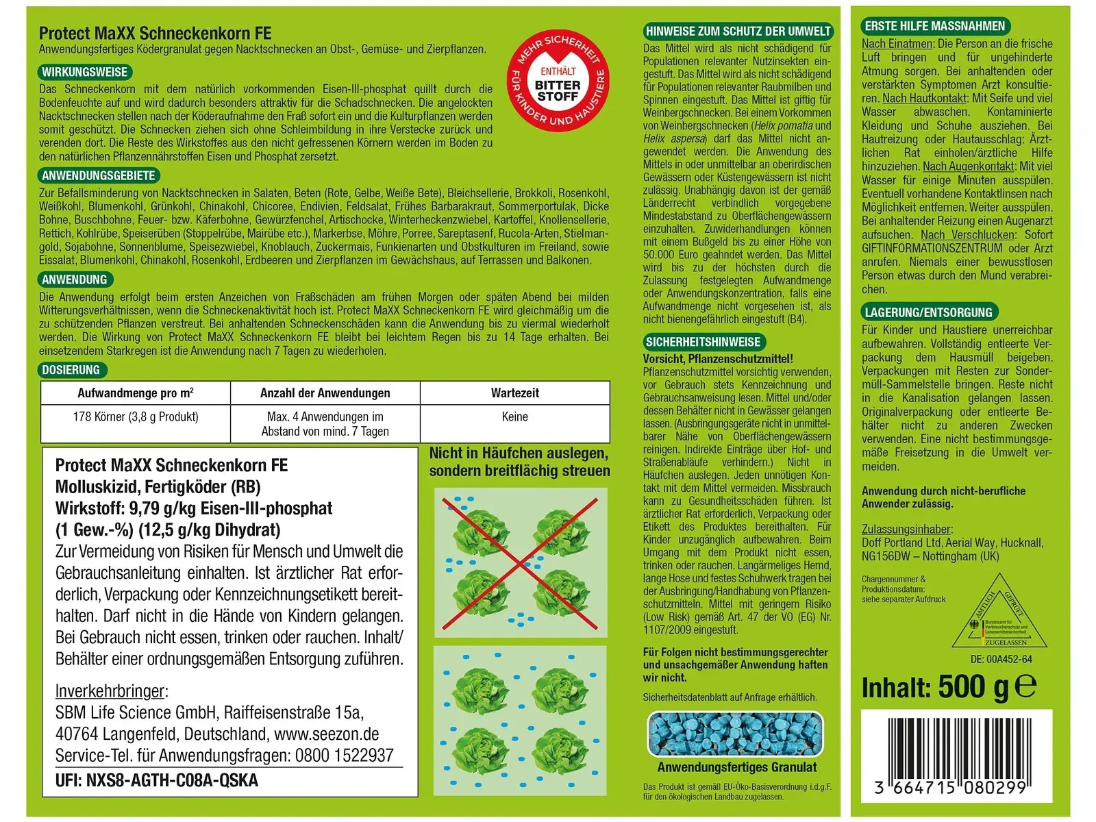 Protect Garden Protect MaXX Schneckenkorn FE 500 g