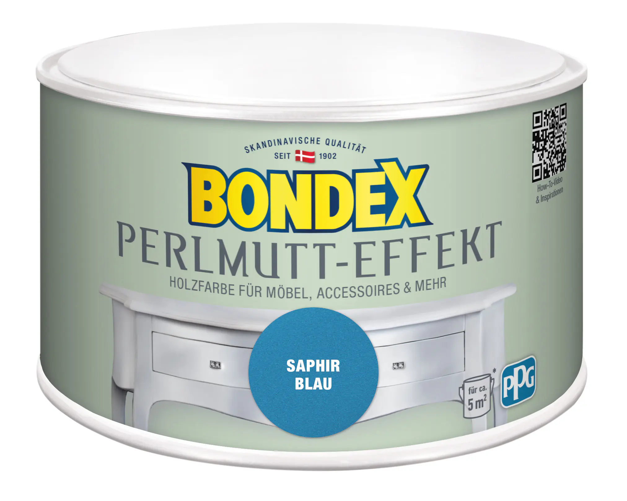 Bondex Holzfarbe Perlmutt-Effekt 500 ml saphir blau