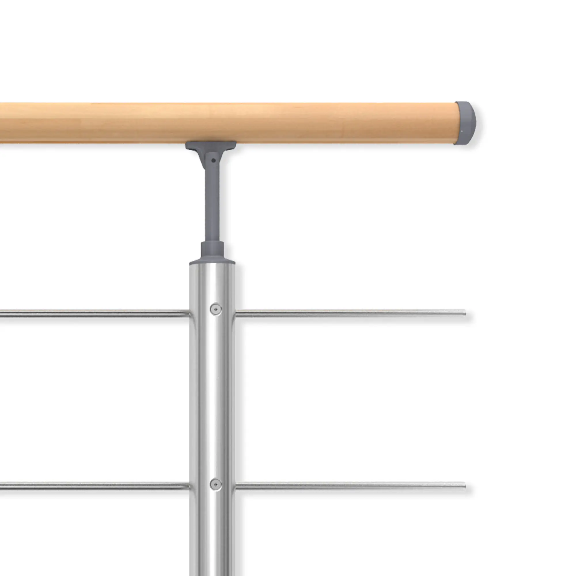DOLLE Geländerset PS 031 Aluminium mit Eichehandlauf 150 cm