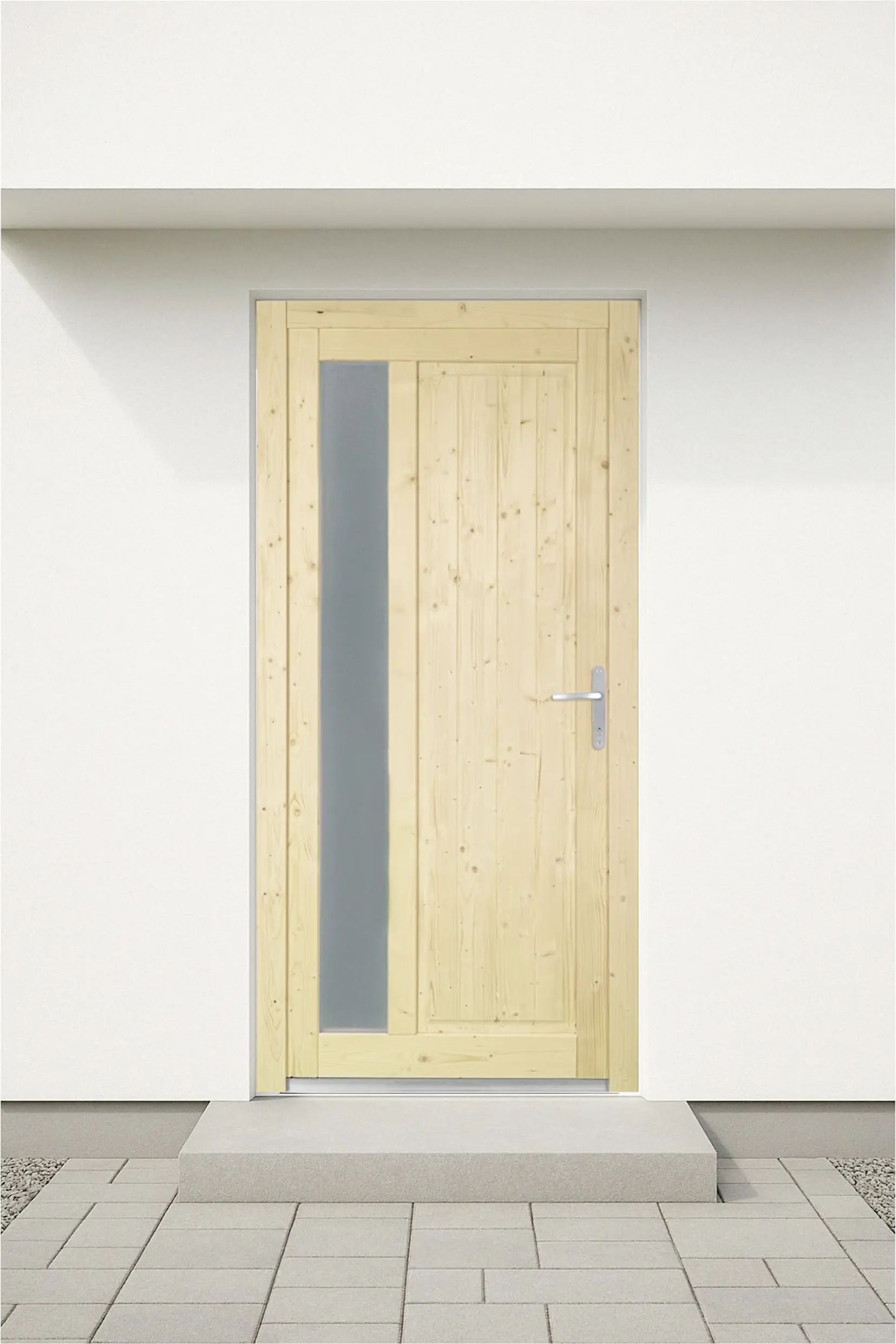 Panto Nebeneingangstür Holz 510 98 x 198 cm DIN rechts