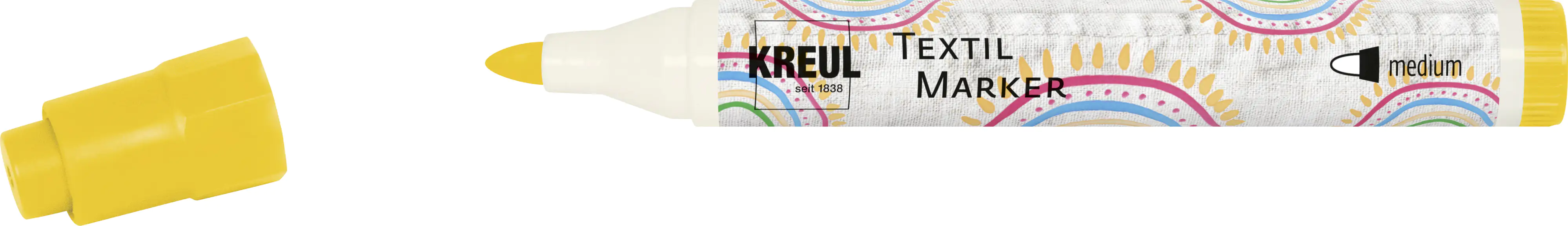 Kreul Javana texi mäx Sunny Stoffmalfarbe fine helle Stoffe medium gelb