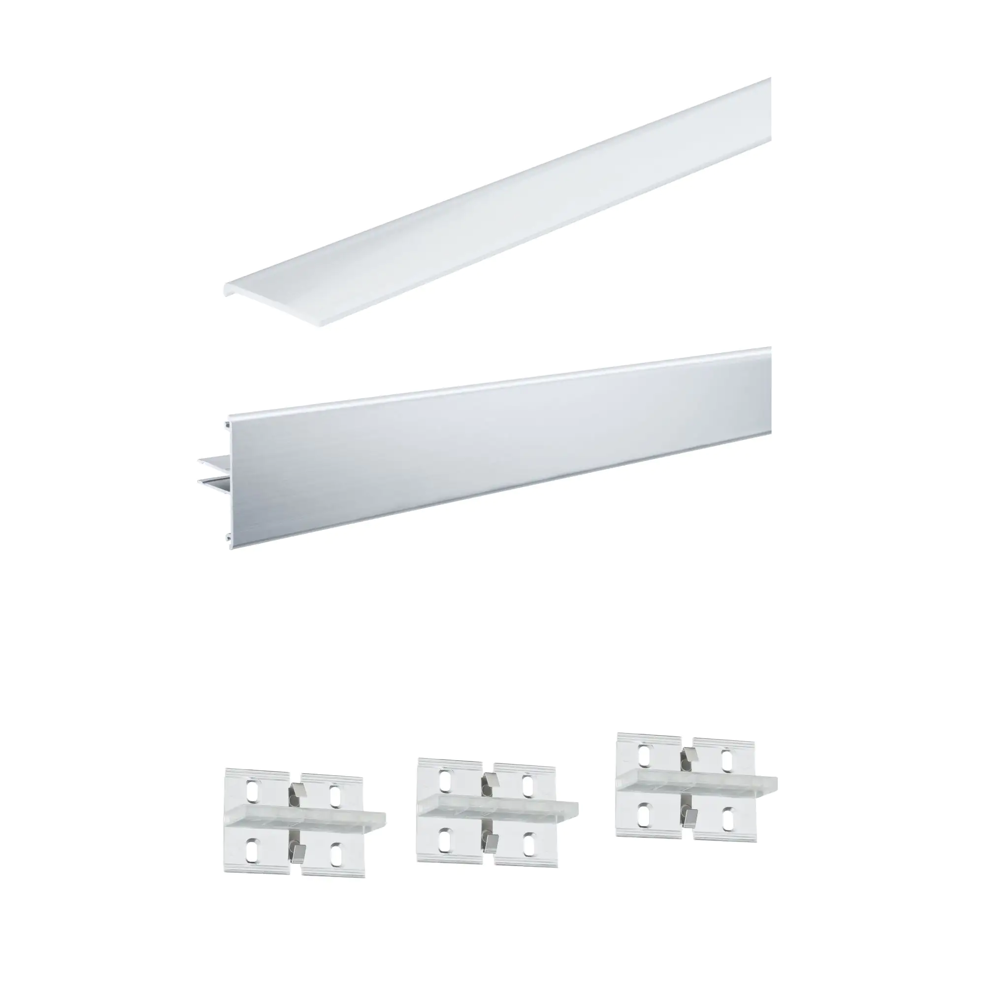 Paulmann Duo Profil inkl. Clips und Diffusor 2 m alu eloxiert