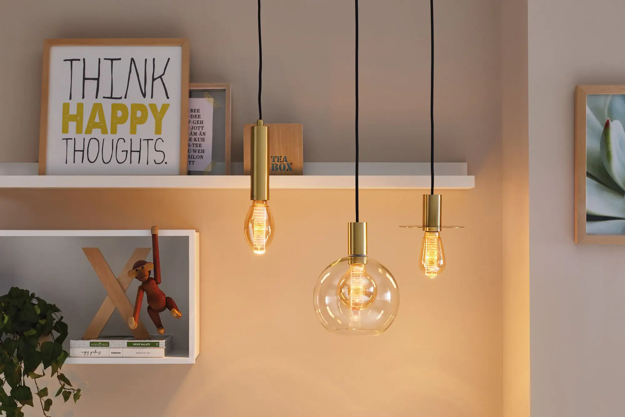 Paulmann LED Leuchtmittel Vintage-Birne B75 E27 4 W gold mit Innenkolben