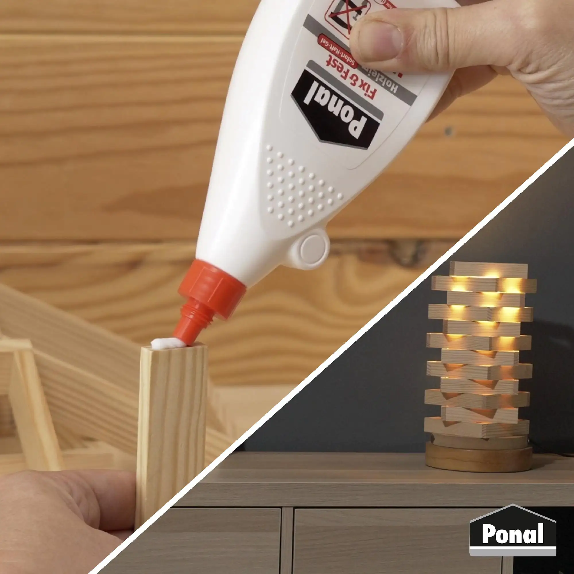 Ponal Holzleim Fix & Fest 200 g Flasche, trocknet transparent