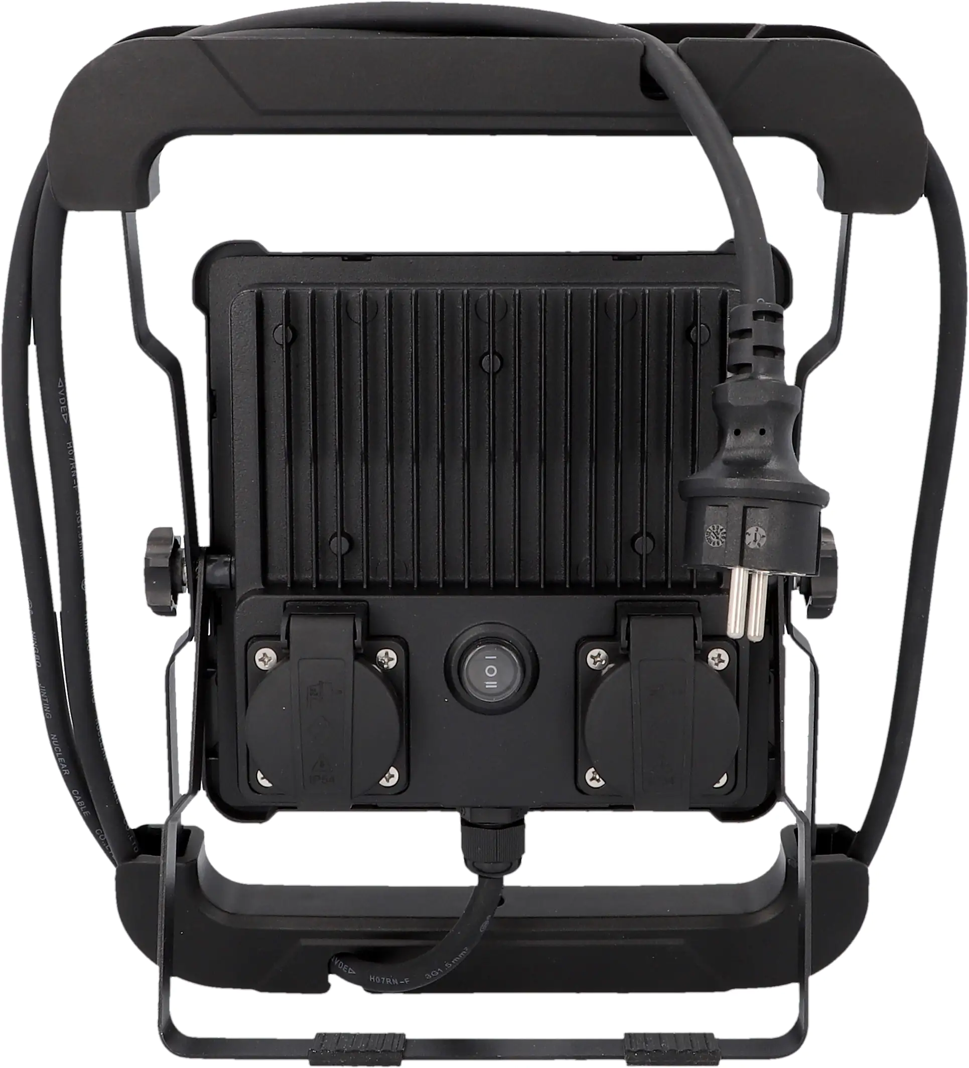 Unitec LED Arbeitsstrahler mit 2 Steckdosen 50 Watt, 4000 lm, 1,7m, tragbar