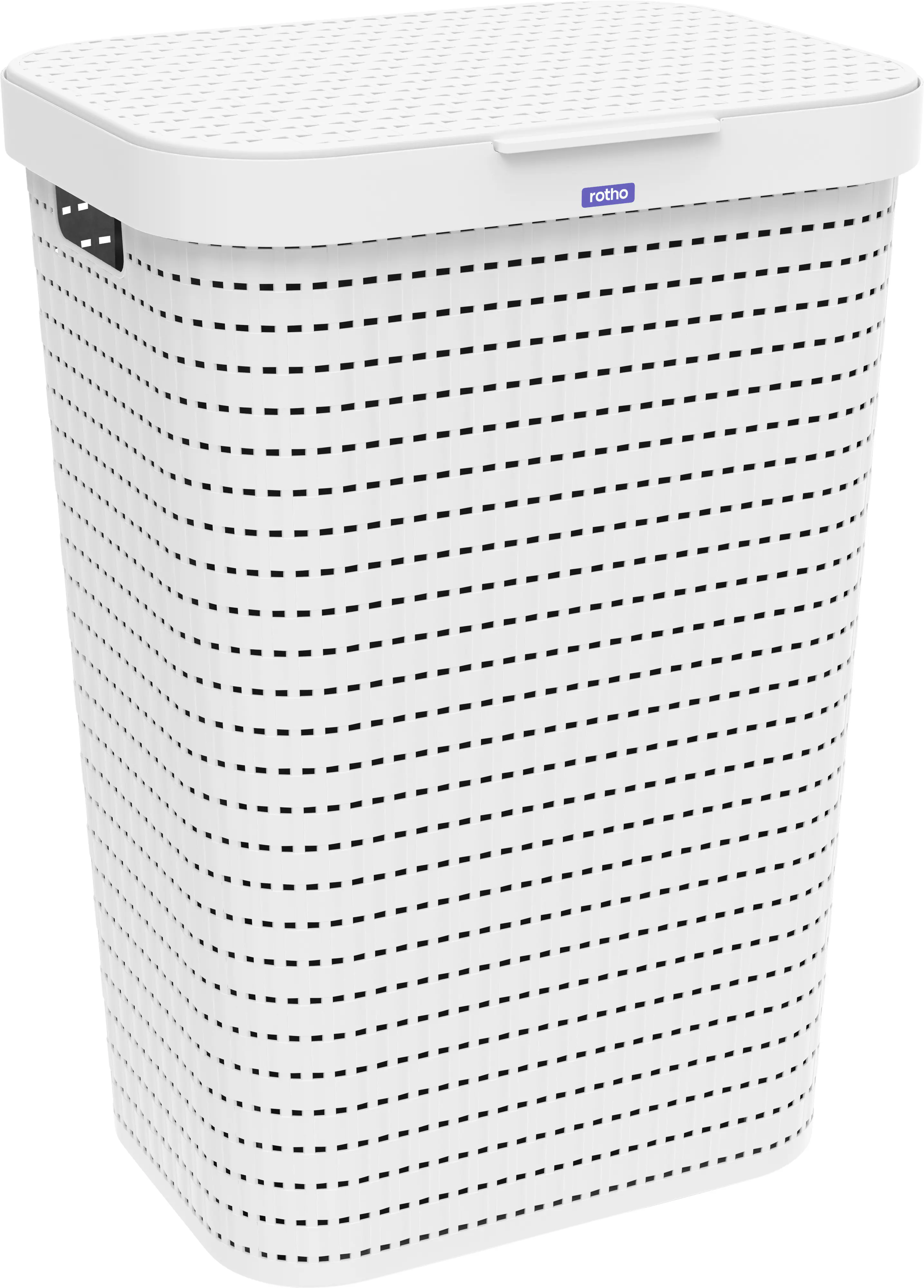 Rotho Wäschesammler Country, 55 L weiß