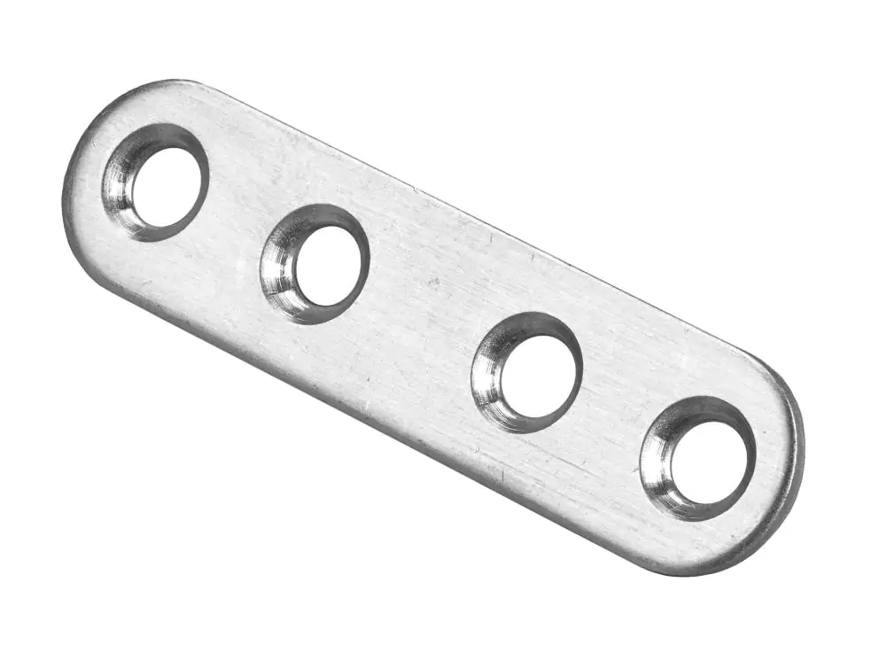 Hettich Verbindungsblech 15 x 60 mm matt - 4 Stück