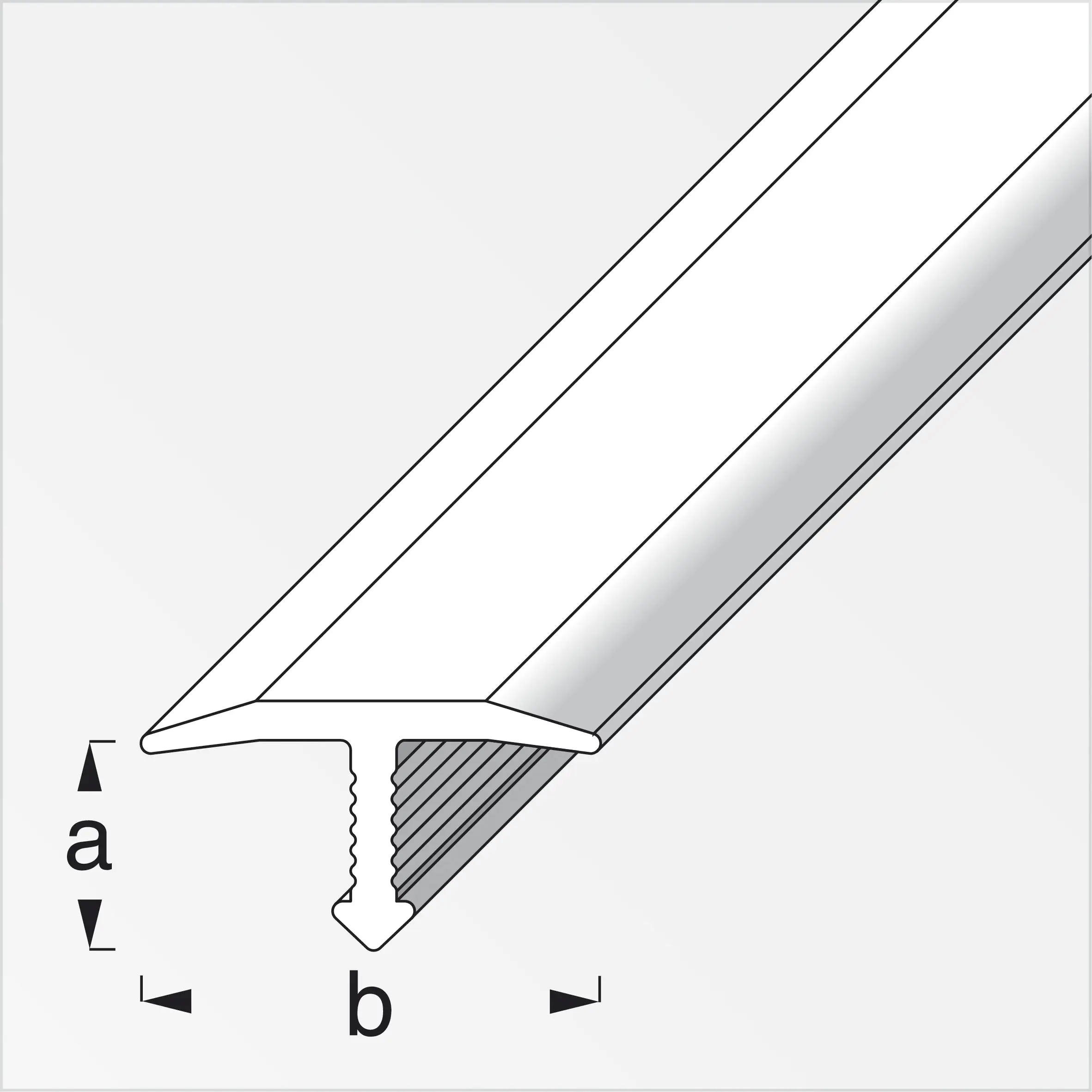 alfer Fugenabdeckprofil 1 m, 6 x 14 mm Aluminium eloxiert bronze