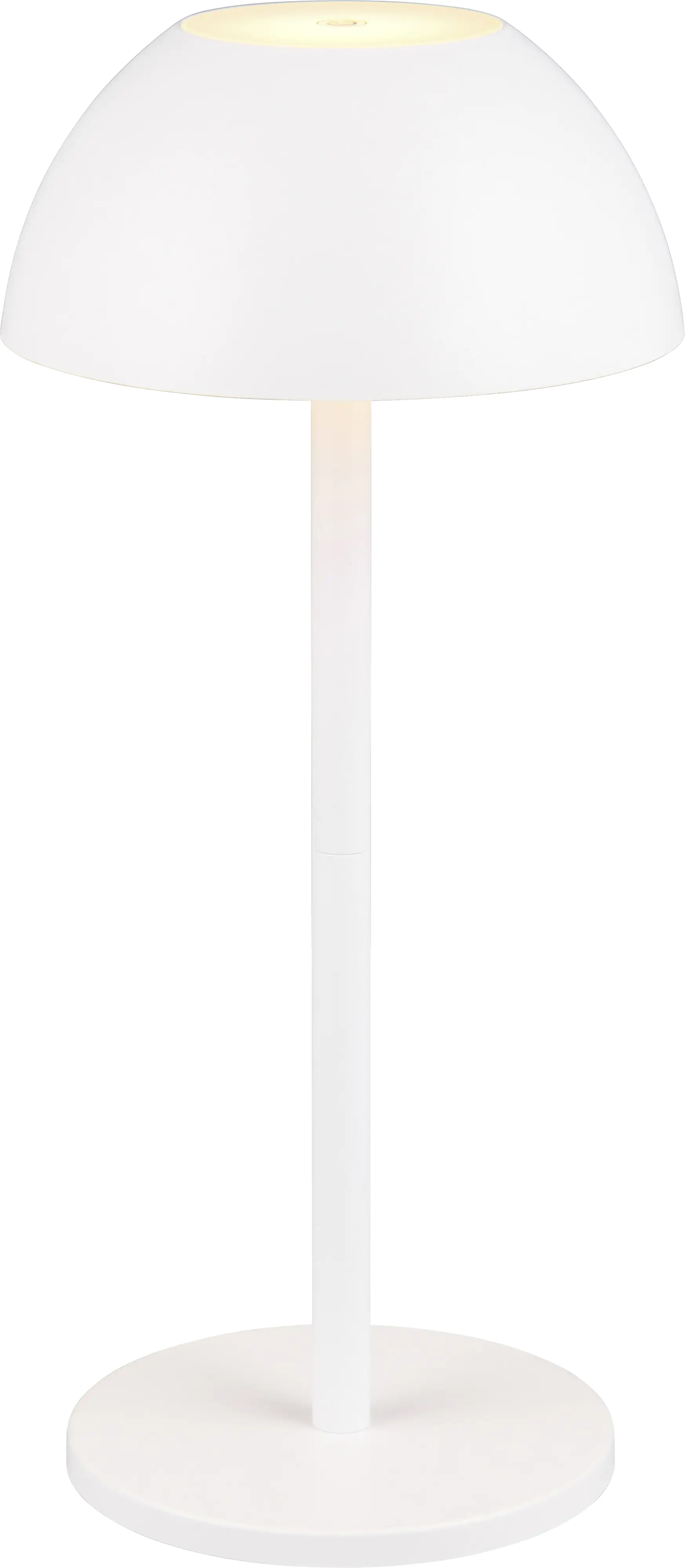 Reality Leuchten LED Akku-Tischleuchte Ricardo weiß 30 cm warmweiß
