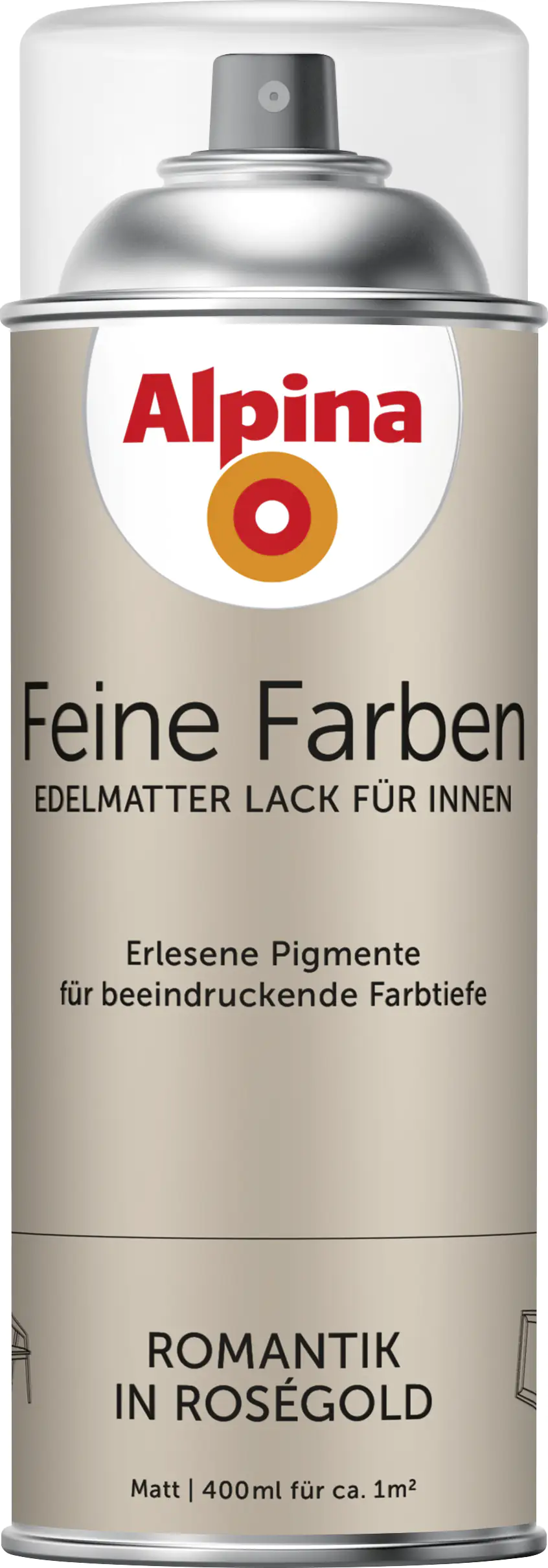 Alpina Feine Farben Sprühlack Romantik in Roségold 400 ml