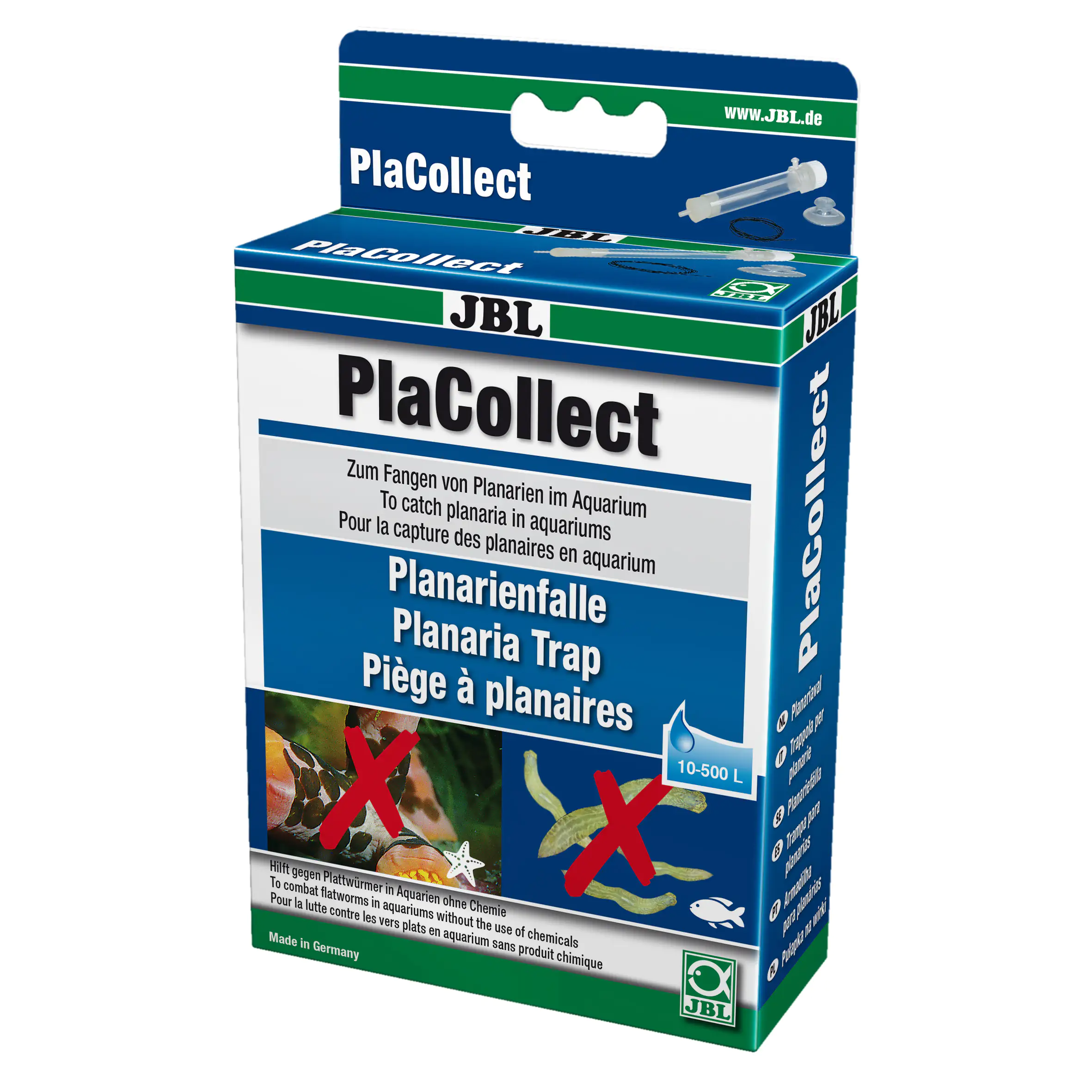 JBL Aquaristik PlaCollect Planarienfalle für Plattwürmer weiß/transparent