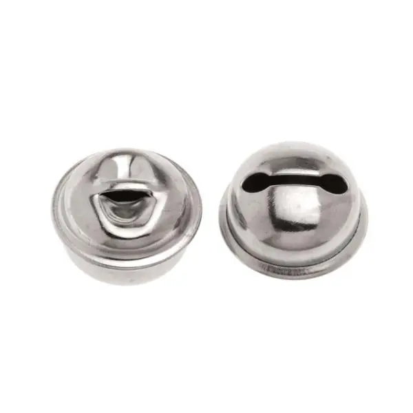 Glorex Rollenglöckchen 18 mm silberfarben, 8 Stück