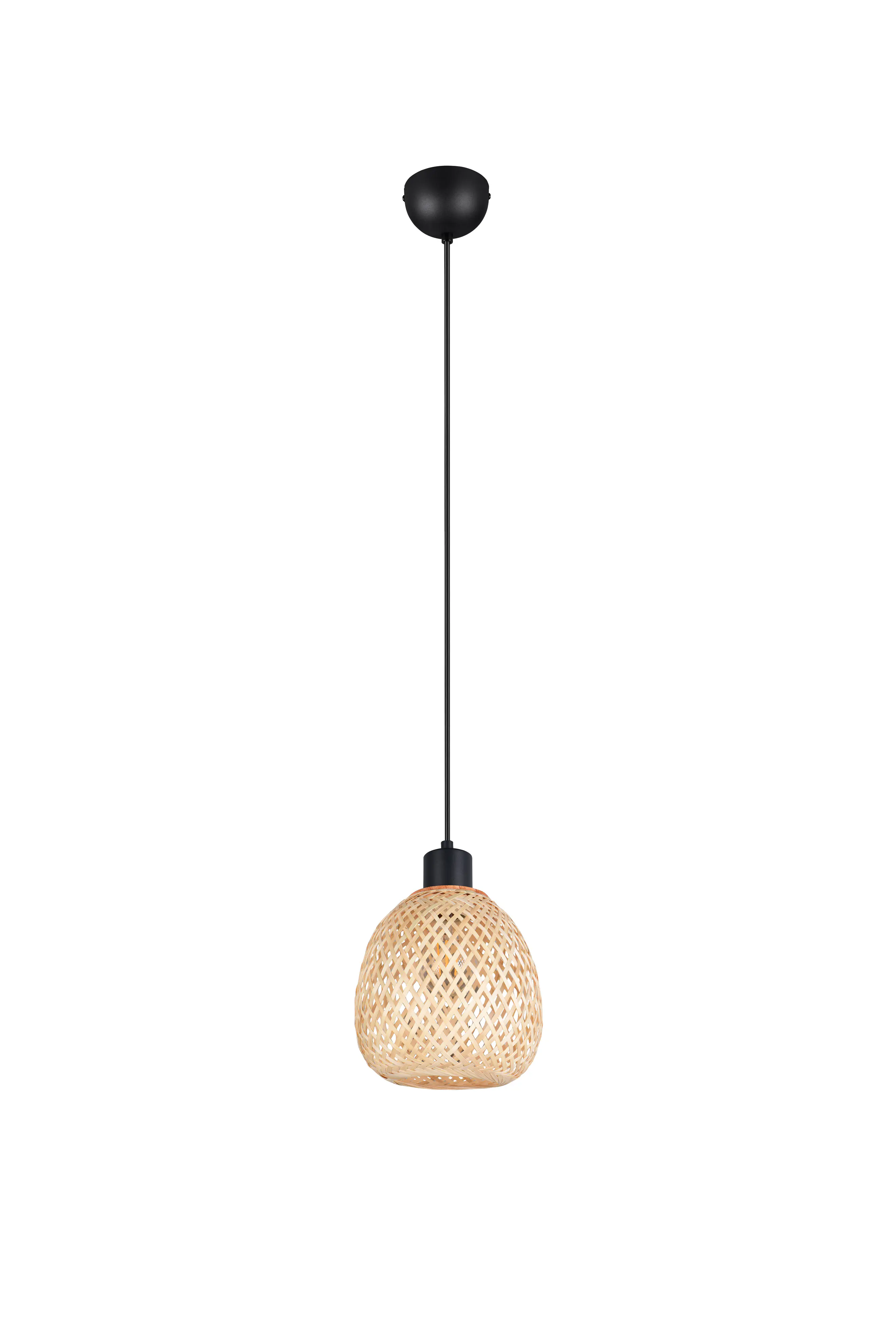 Trio Pendelleuchte Amelie Ø 18 cm schwarz matt