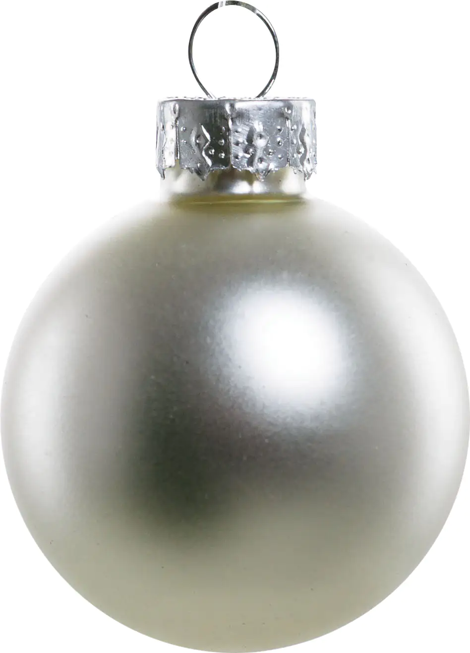 TrendLine Weihnachtskugeln aus Glas Ø 3,5 cm silber 16 Stück