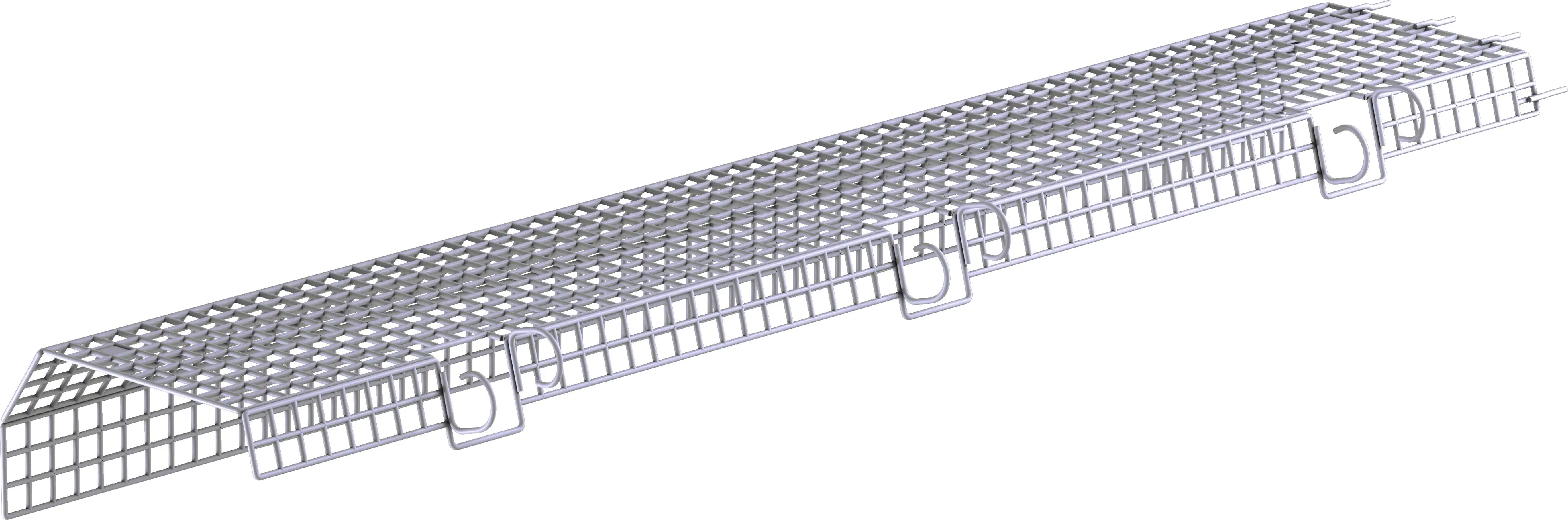 Sarei Laubstop für Dachrinnen grau, 59,5 cm