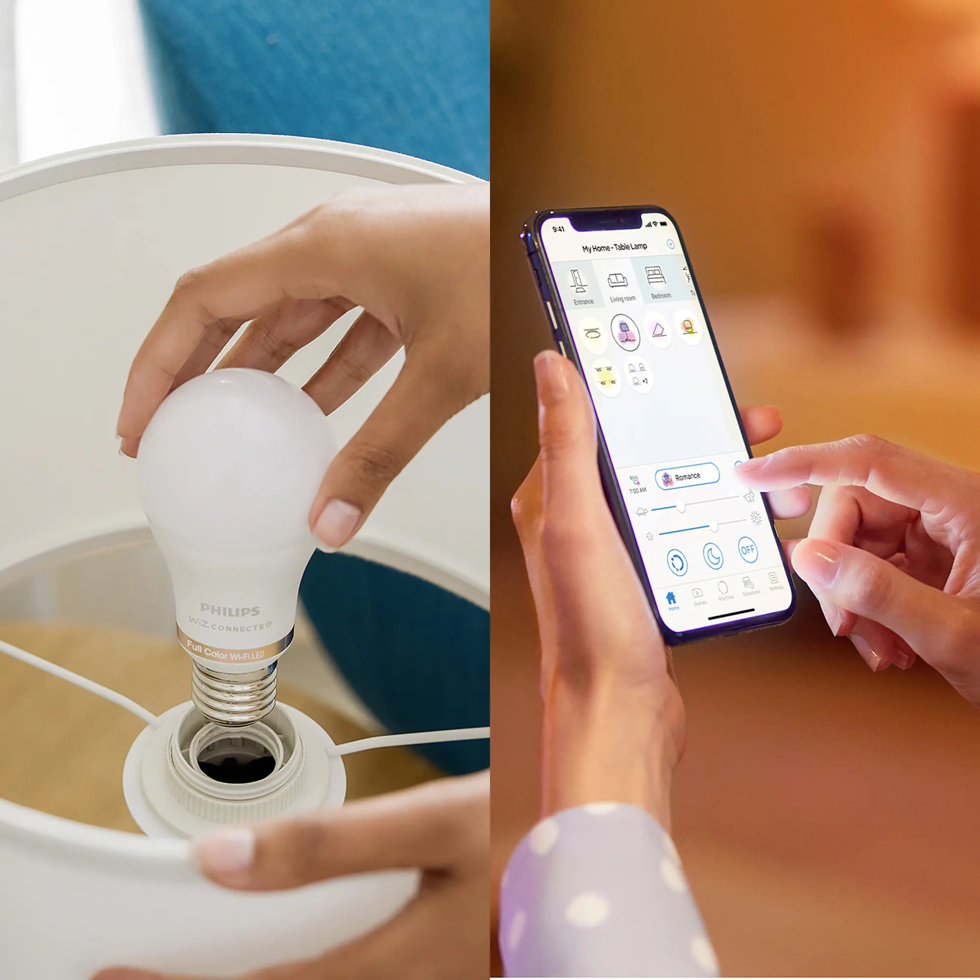 Philips LED Leuchtmittel Tropfenform Smart Wifi Dimmbar warmweiß-kühlweiß
