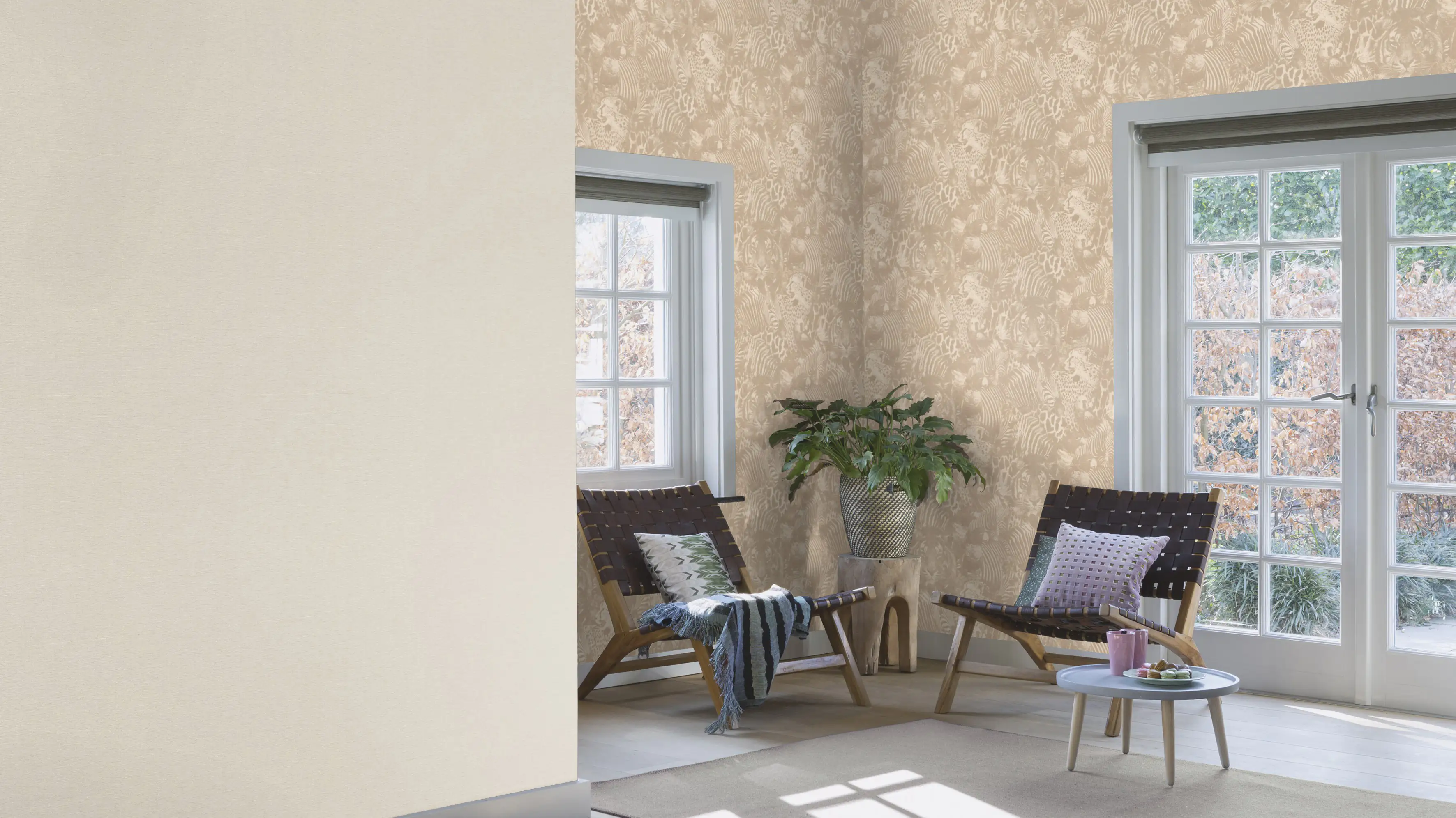 Rasch Vliestapete 448634 Florentine uni beige 10,05 x 0,53 m