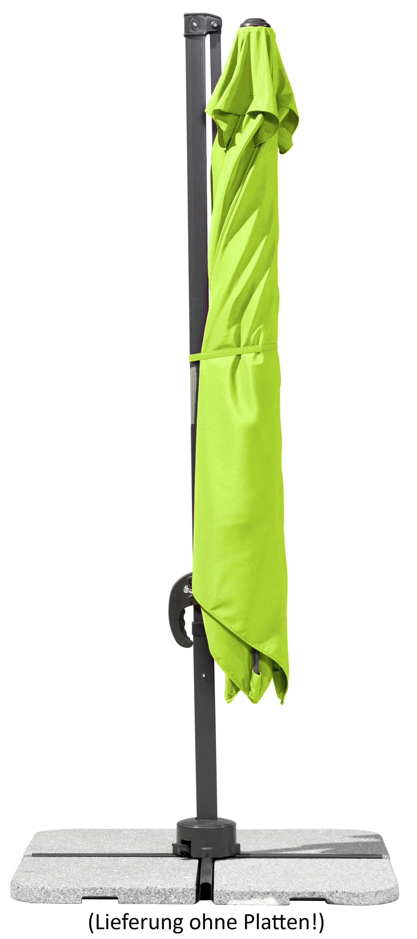 Schneider Ampelschirm Rhodos Junior apfelgrün 270 x 270 cm inkl. Sonnenschirmhülle