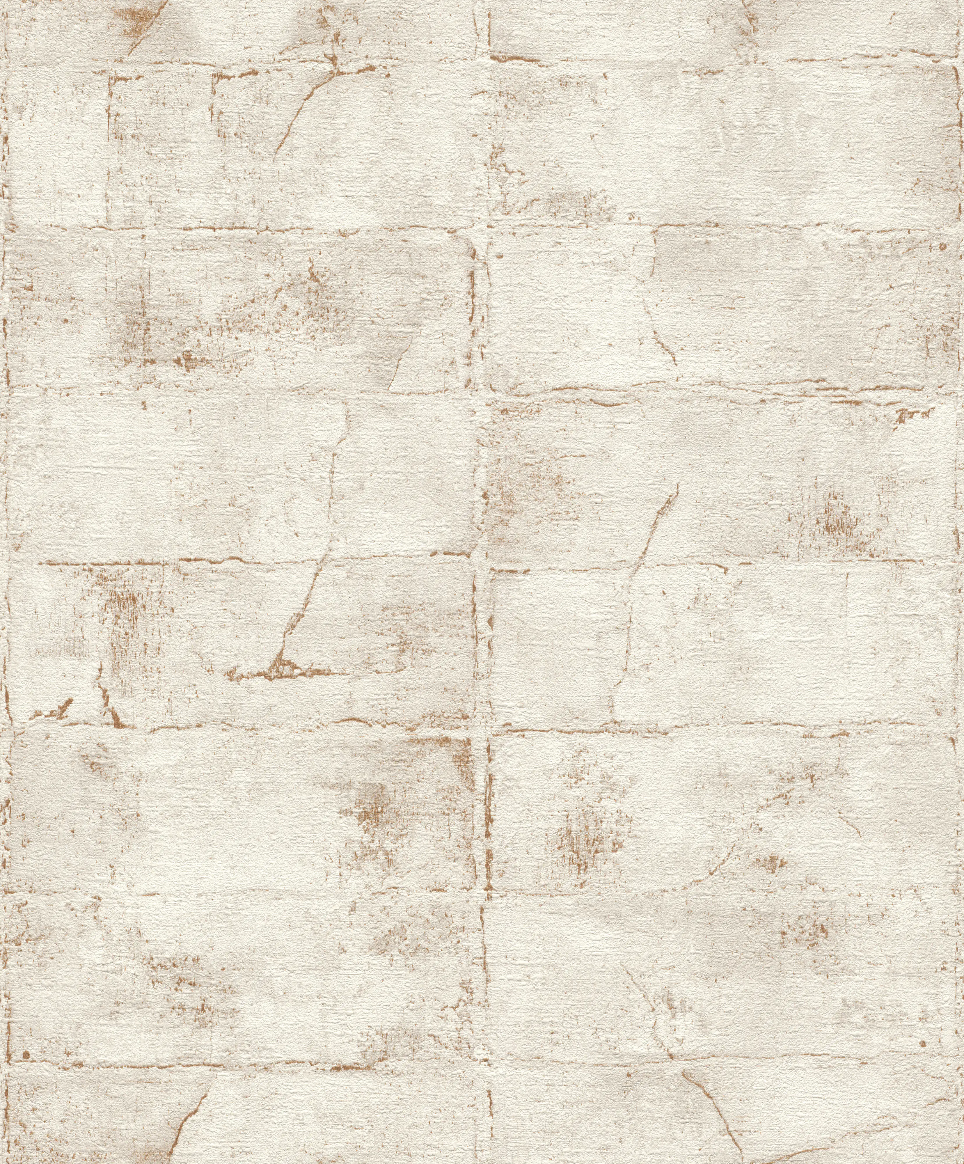 Rasch Vliestapete 520149 Concrete steine rot weiß 10,05 x 0,53 m