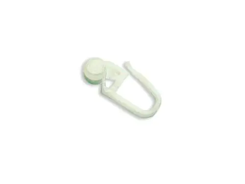 Gardinia Rollringe für Vorhangschiene, weiß, 100-er Pack