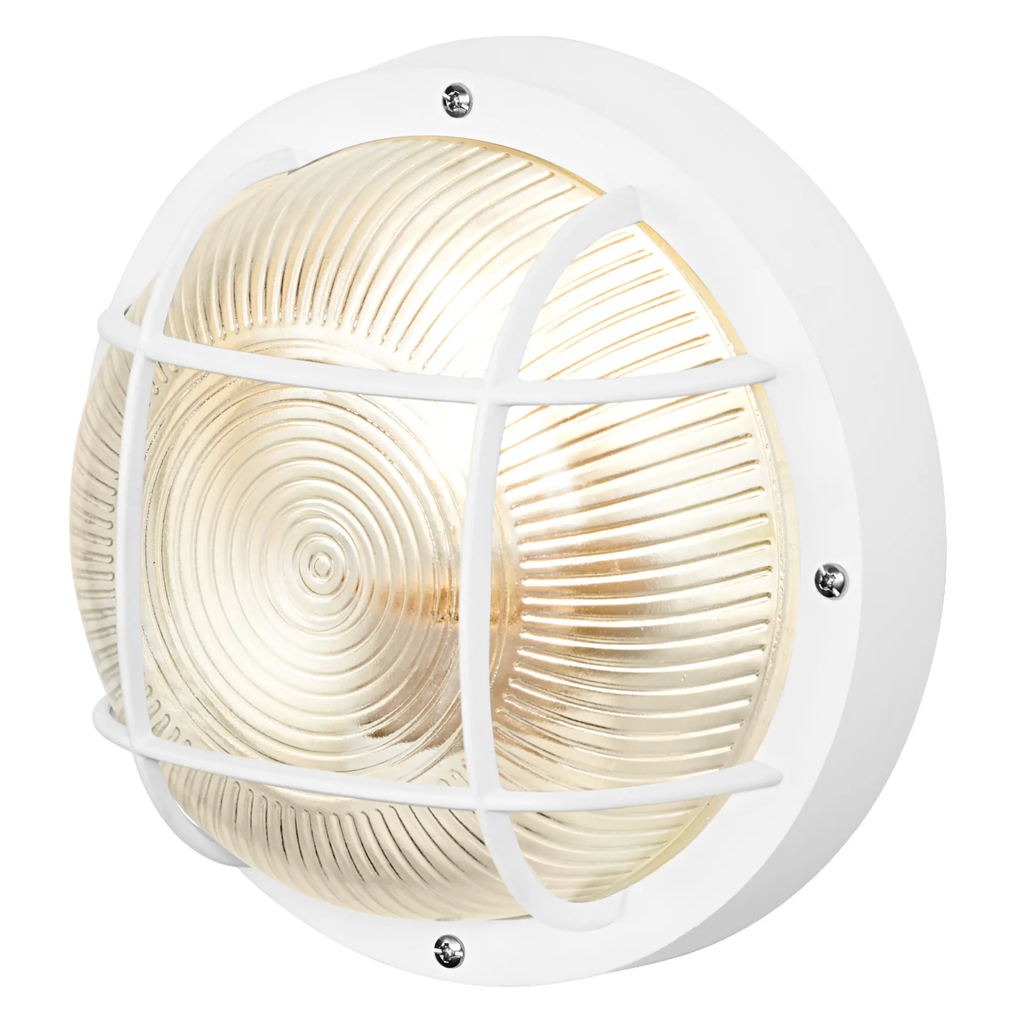Osram LED Wandleuchte Bulkhead Essential Round E27 weiß