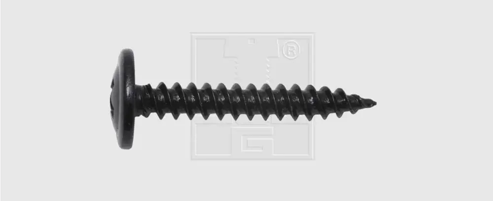 SWG Blechschraube mit Bund 3,5x16mm 10 Stück, schwarz