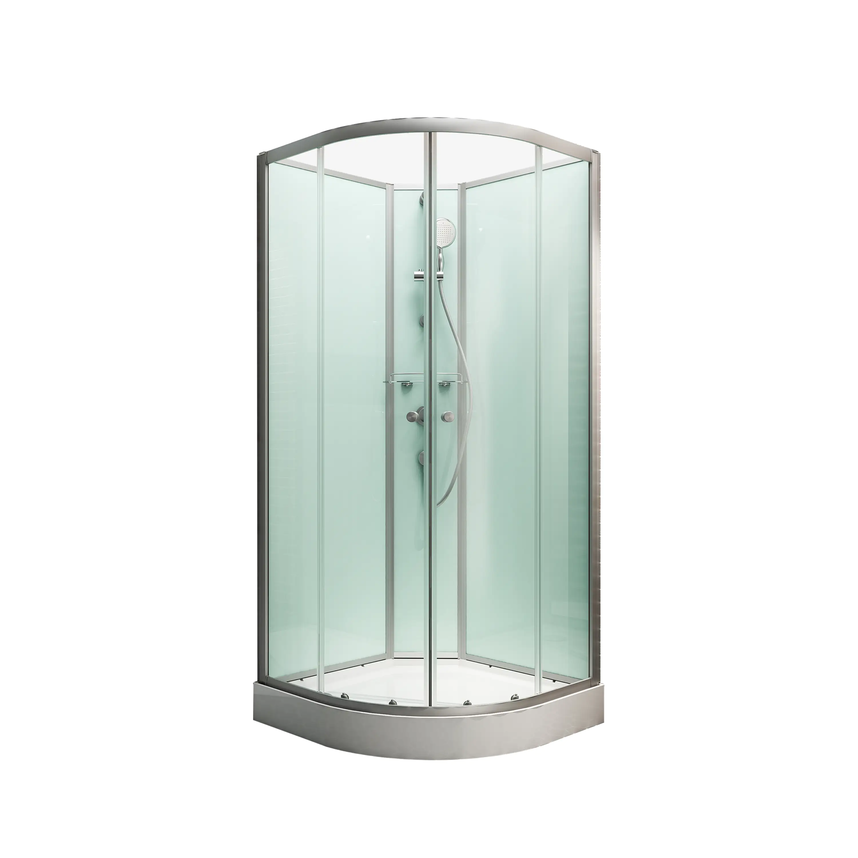 Schulte Komplettduschkabine Kreta II 89 x 89 x 202 cm mit Radius 55 cm