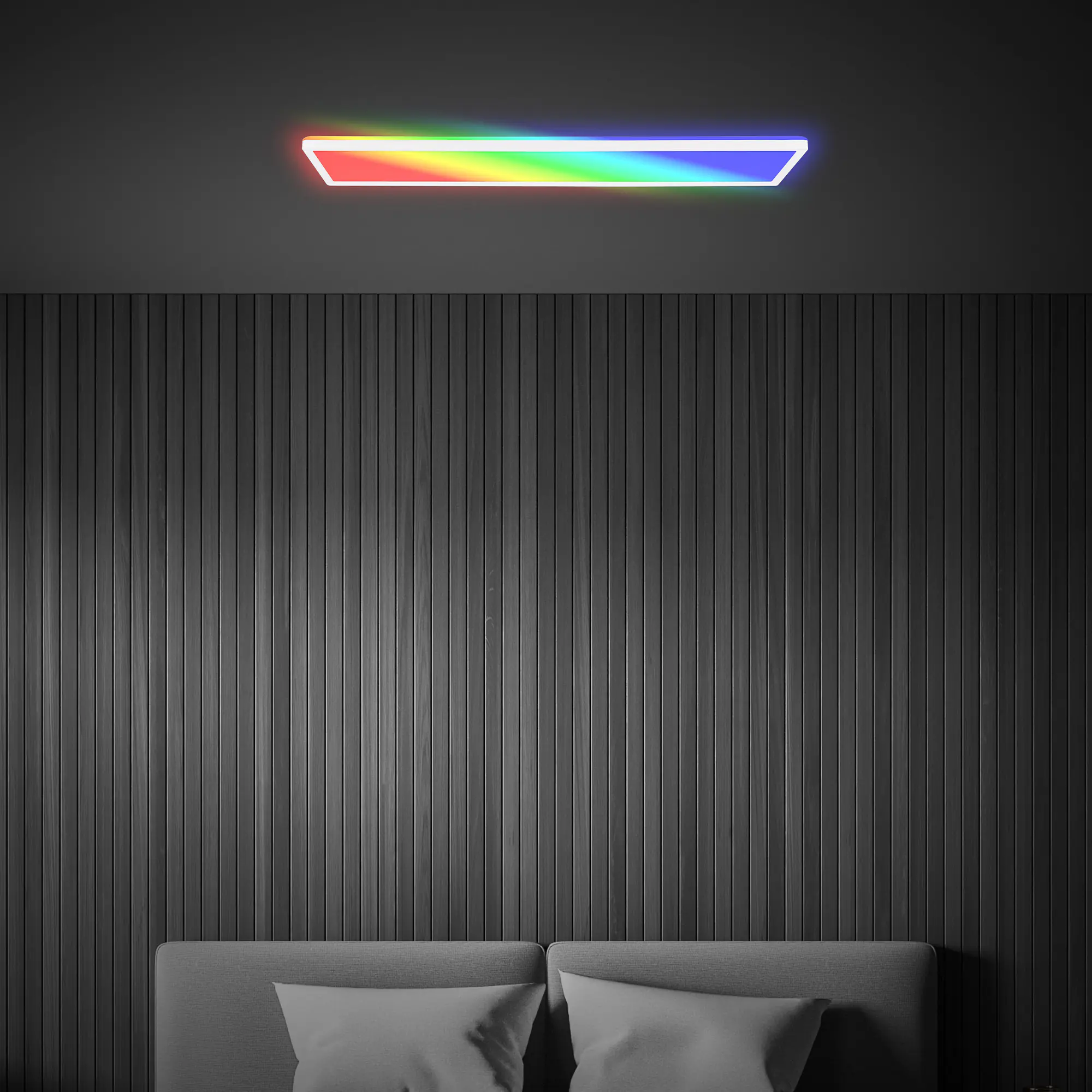Briloner LED Panel Tava 36W weiß 98x20x3 cm dimmbar RGB