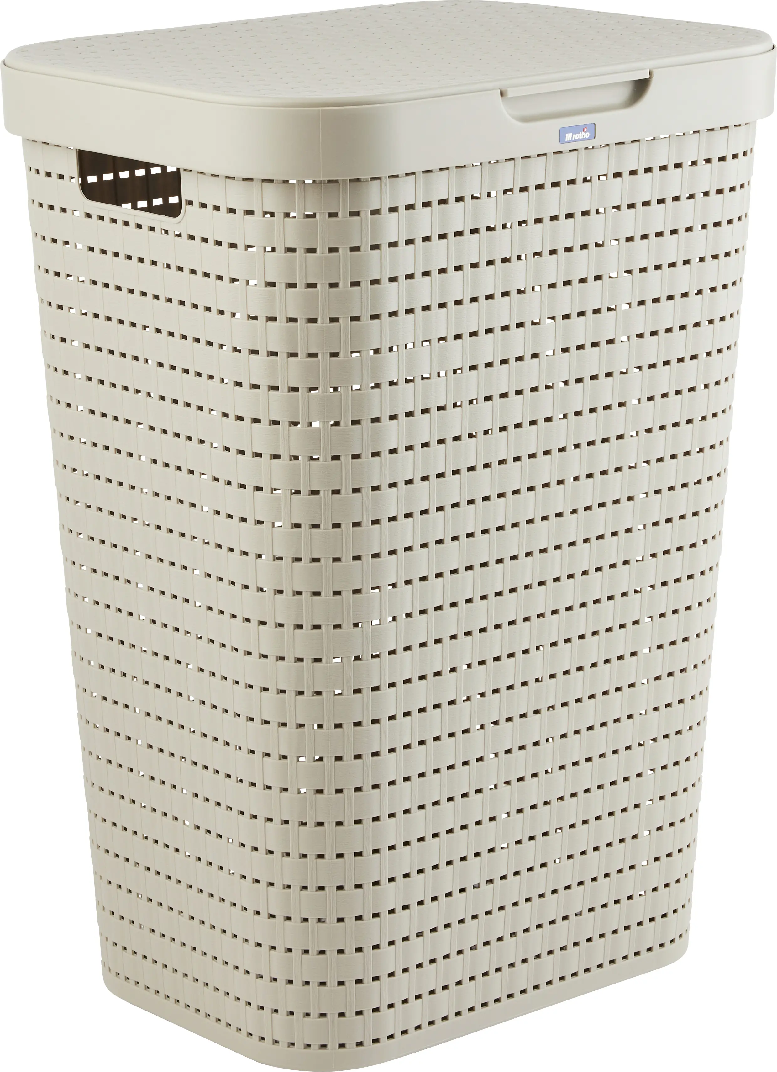 Rotho Wäschesammler Country, 55 L cappuccino