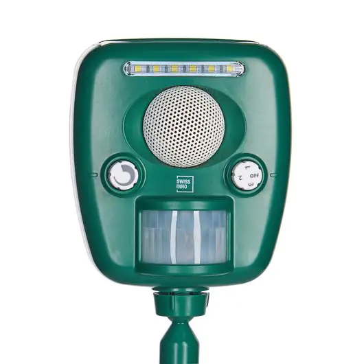 Swissinno Ultraschall Tiervertreiber PRO mit Ultraschall und LED-Licht