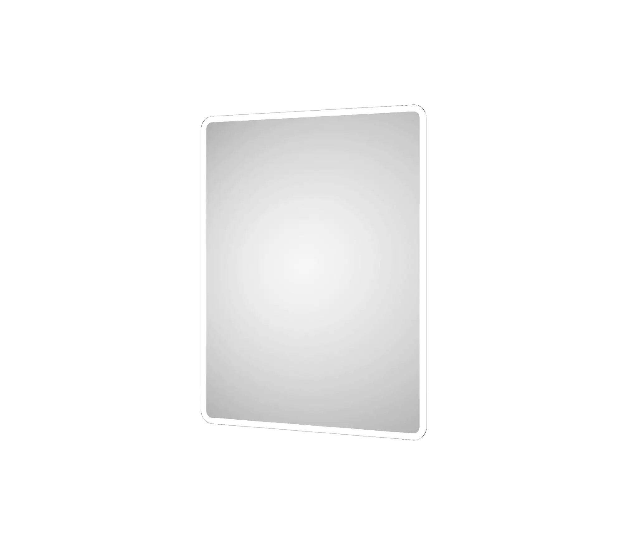 DSK LED Lichtspiegel Silver Luna 80x60 cm