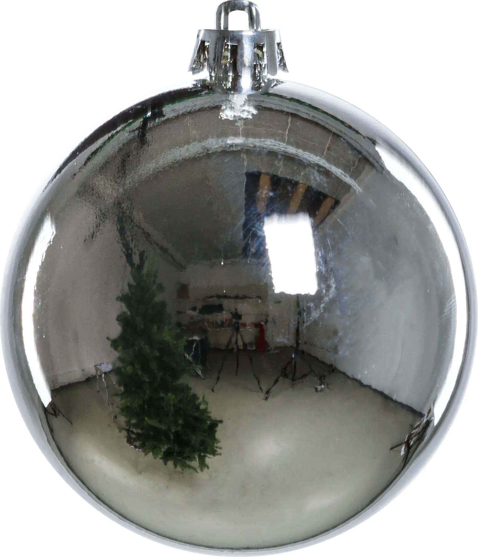 Trendline Weihnachtskugeln bruchfest, langlebig Ø 8 cm silber 6 Stück