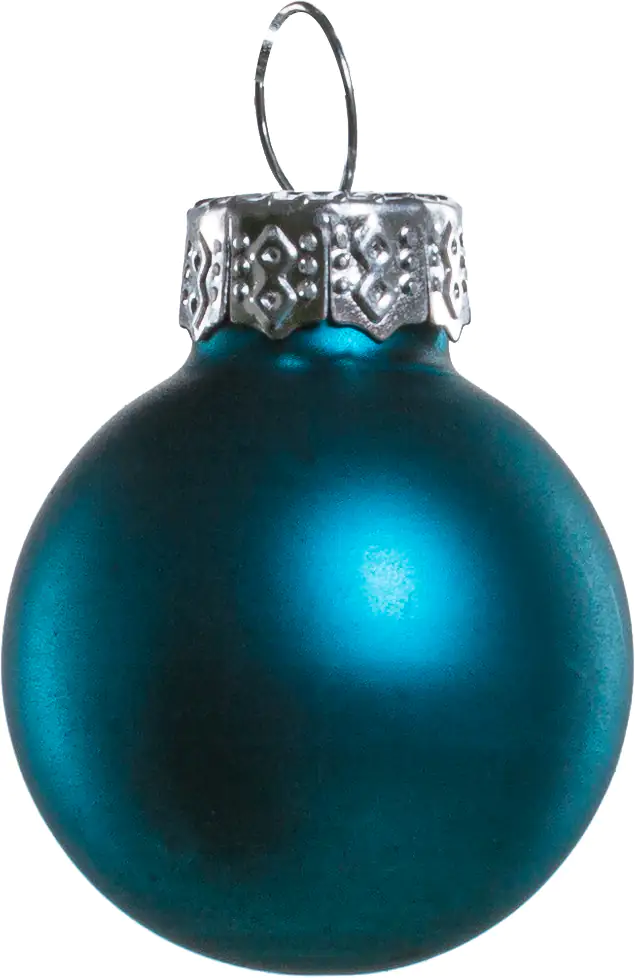 TrendLine Mini-Christbaumkugeln aus Glas Ø 2,5 cm gold-blau 100 Stück