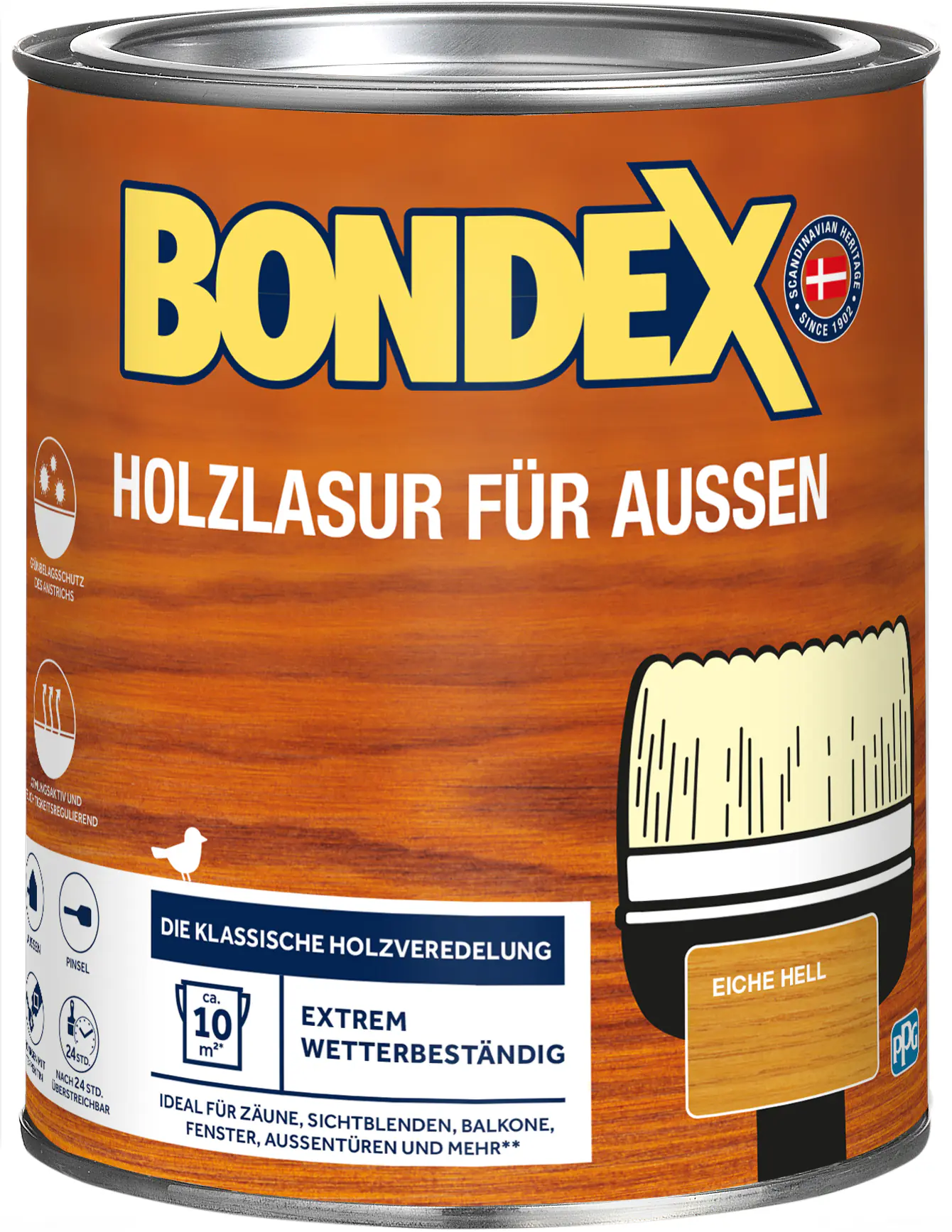 Bondex Holzlasur für Außen 750 ml eiche hell