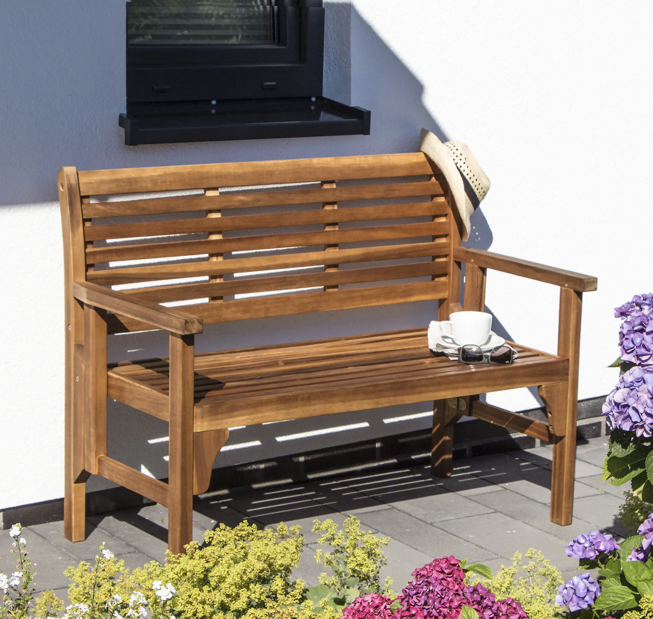 Siena Garden Gartenbank Lovera 59,5 x 120 x 90 cm