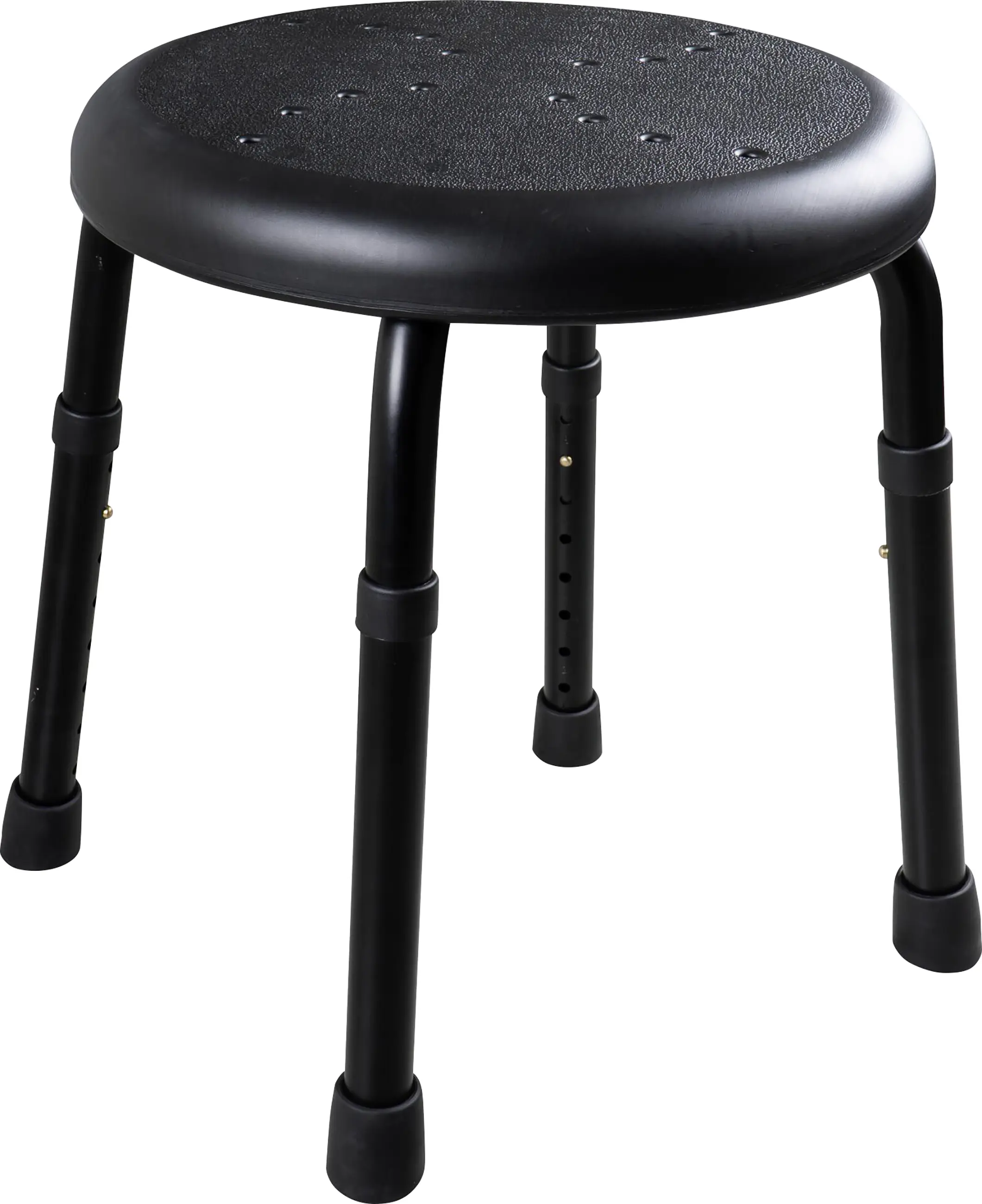 Ridder Badhocker Go schwarz höhenverstellbar 35-52,5 cm