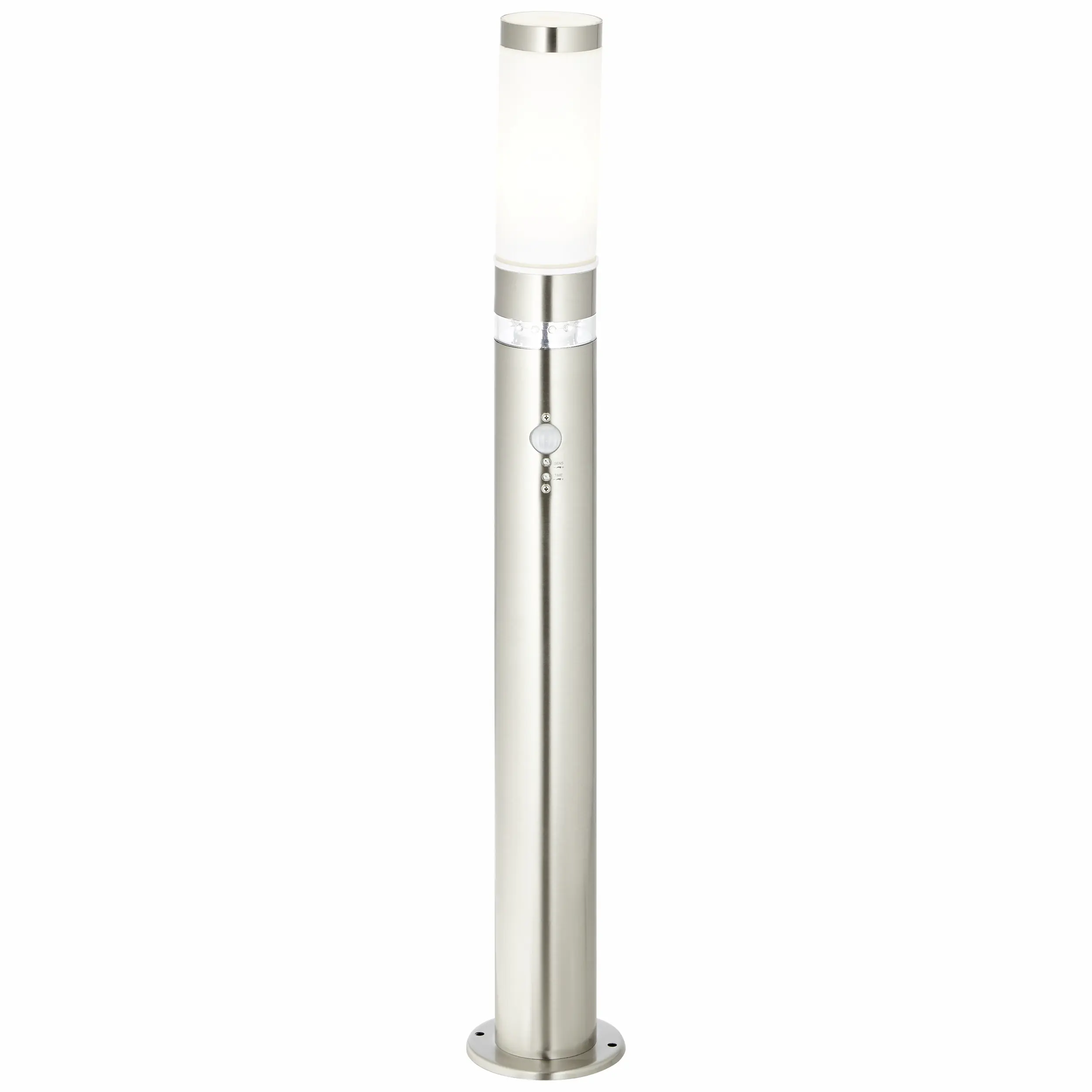 Brilliant Wegeleuchte Bole edelstahl 77,5 cm Bewegungsmelder E27 60 W