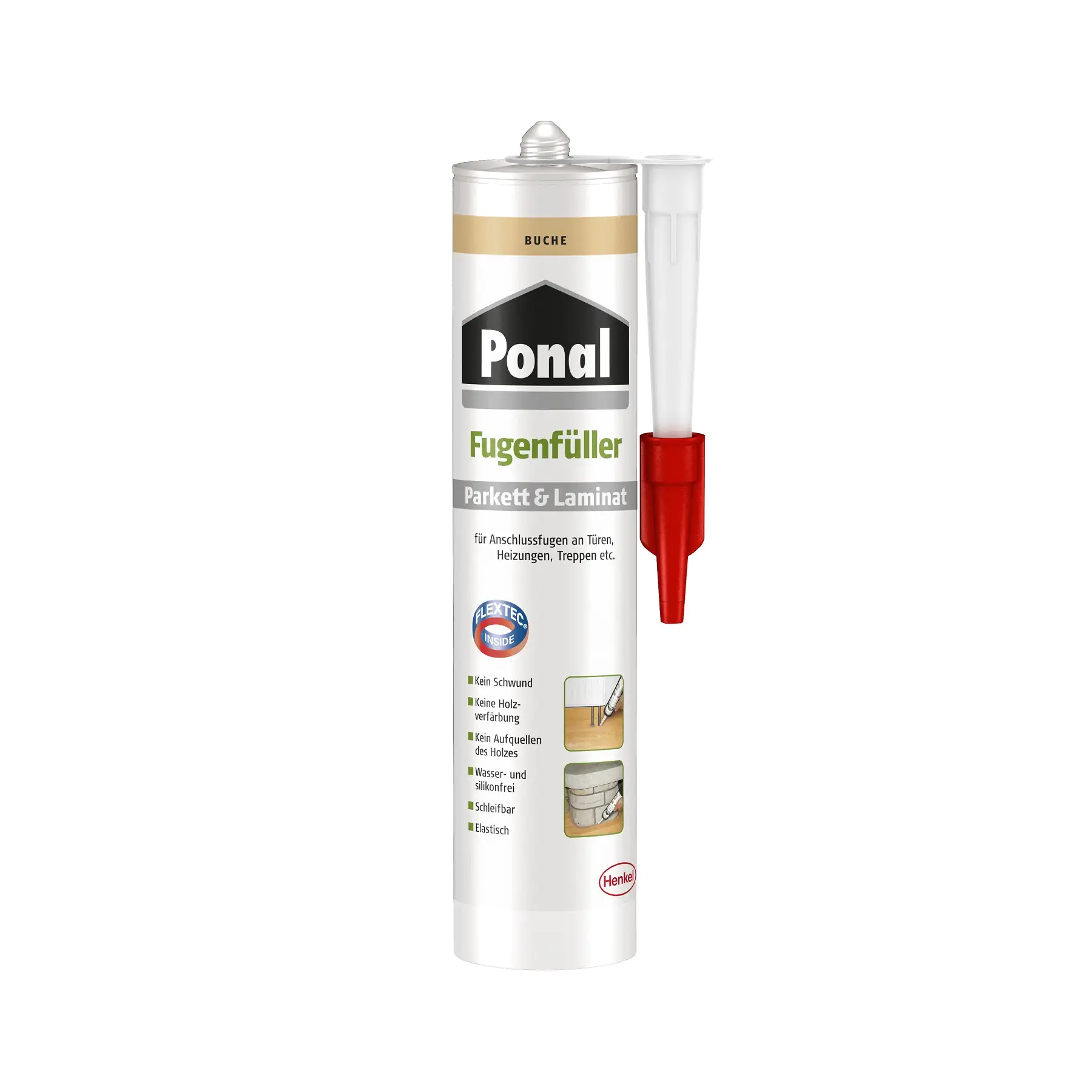 Ponal Fugenfüller Parkett & Laminat 280 ml Kartusche, Buche