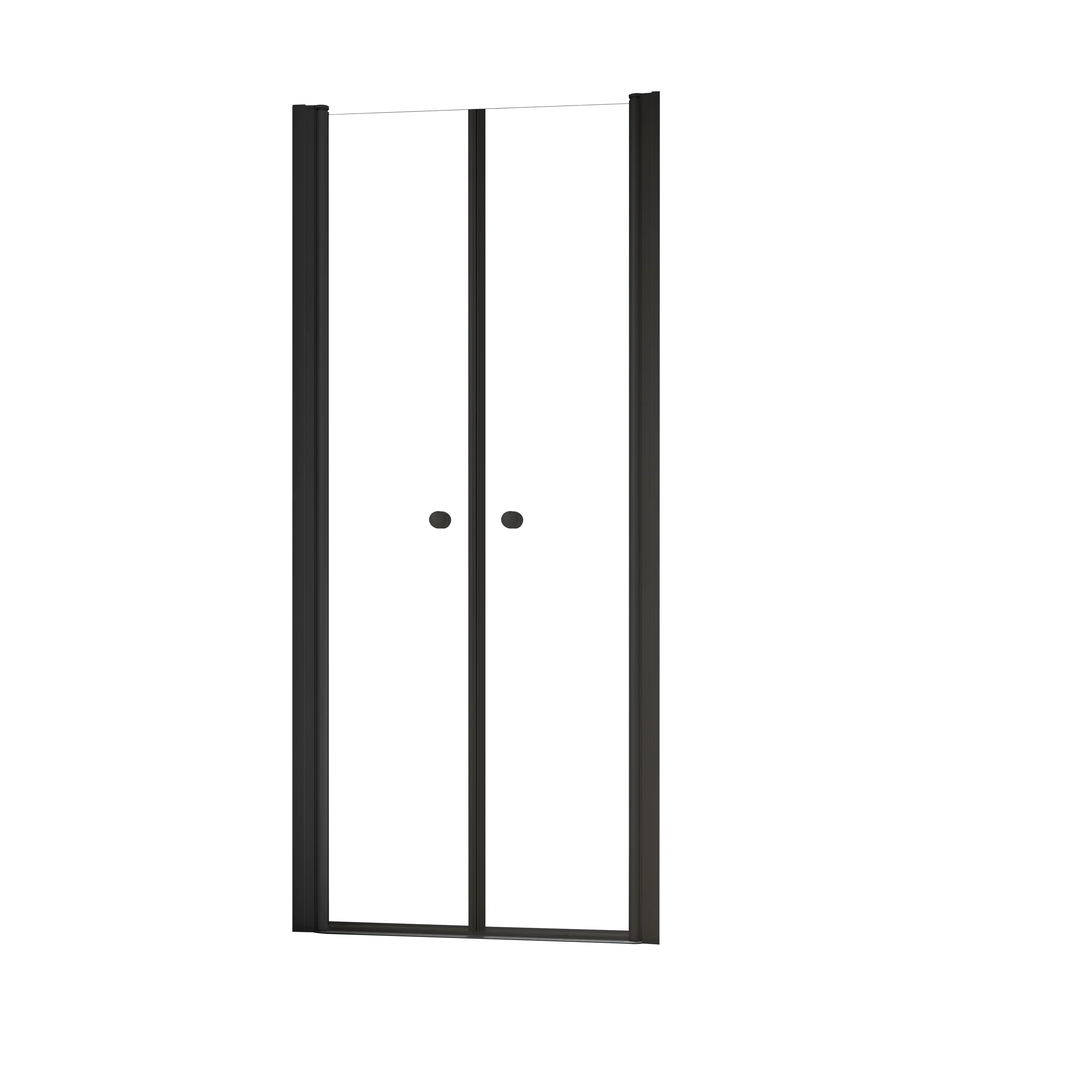 Schulte Nische mit Pendeltür 80 x 200 cm Garant 2.0 mattschwarz