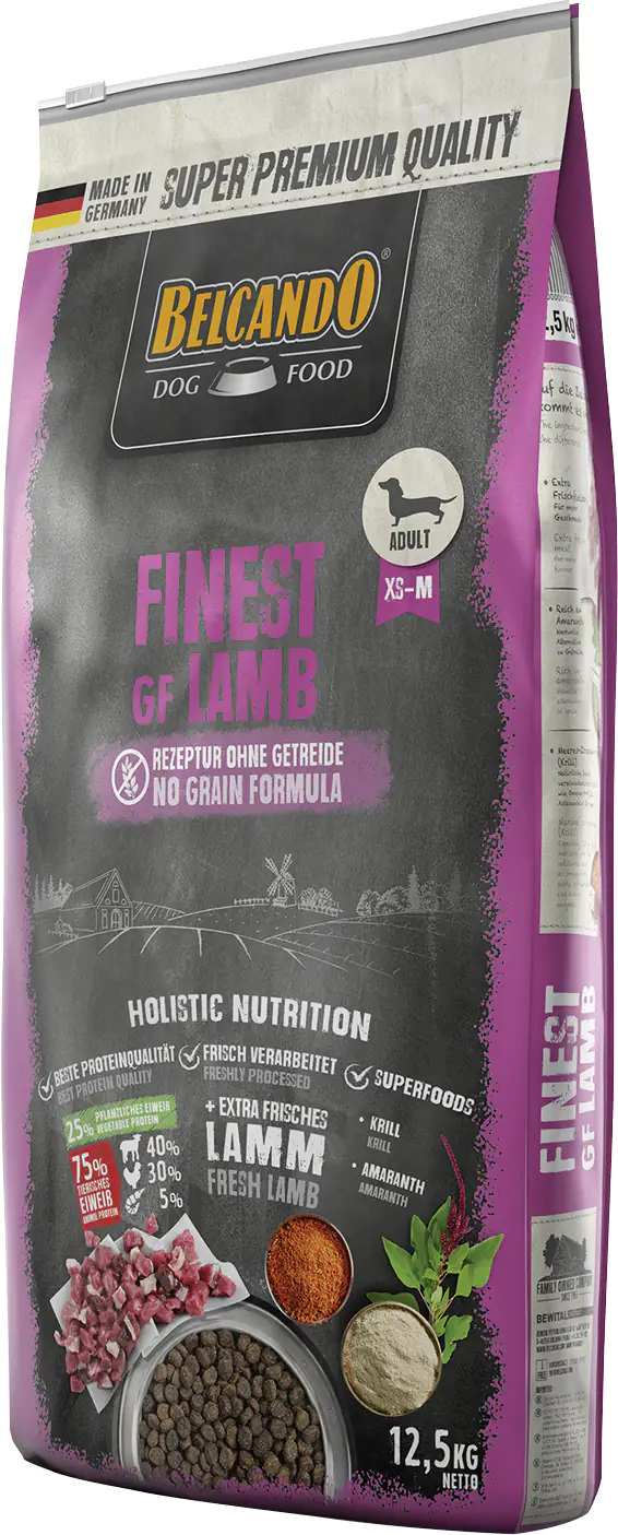 Belcando Finest GF Hundetrockenfutter Adult Medium 12,5 kg Lamm