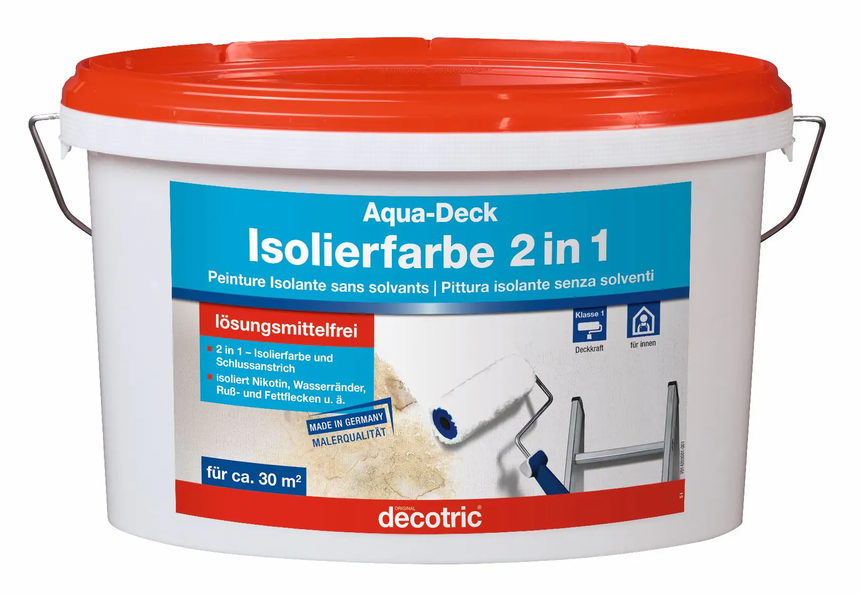 Decotric Aqua-Deck Isolierweiß 5 L weiß
